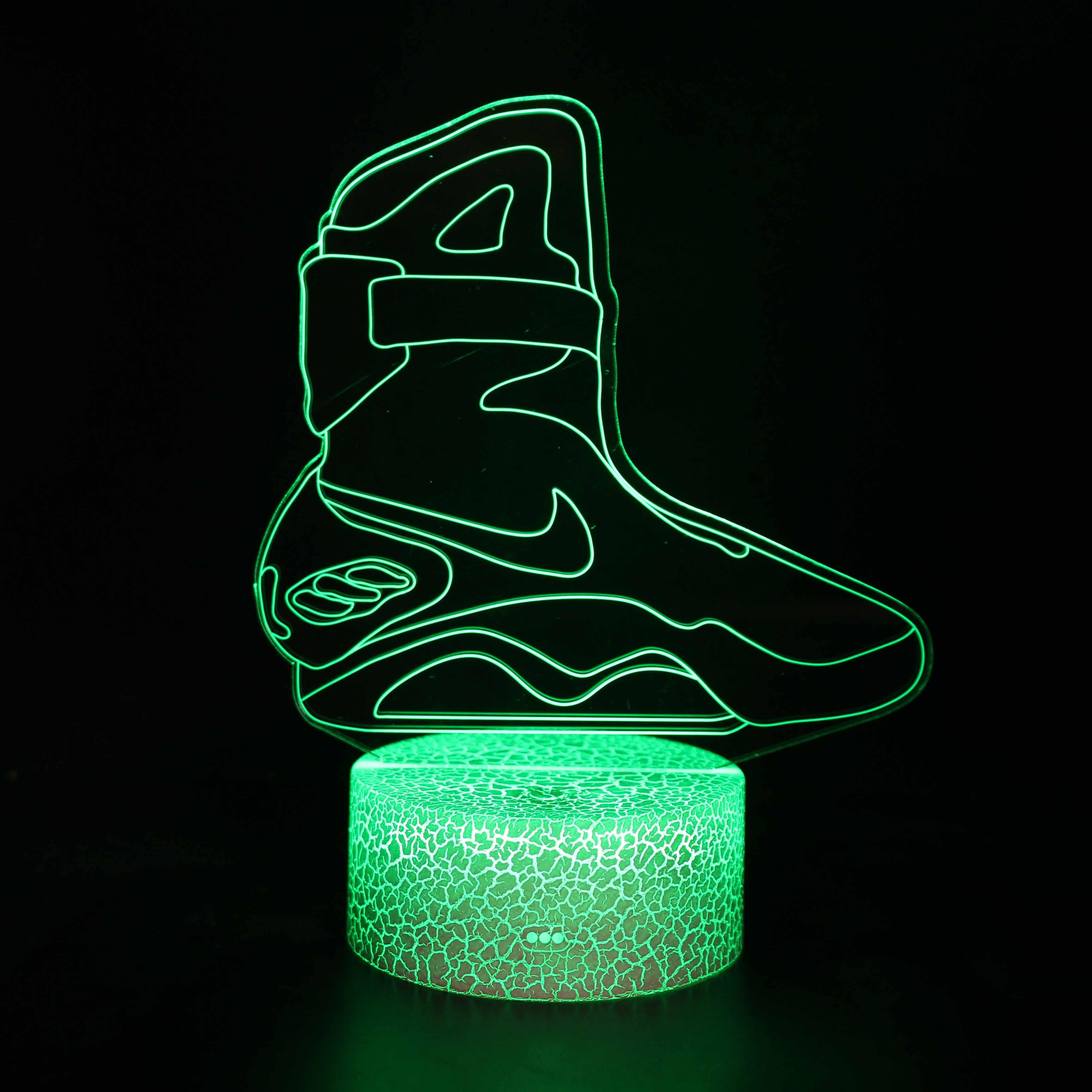 Basketball Shoes 3D Optical Illusion Lamp - 3D Optical Lamp