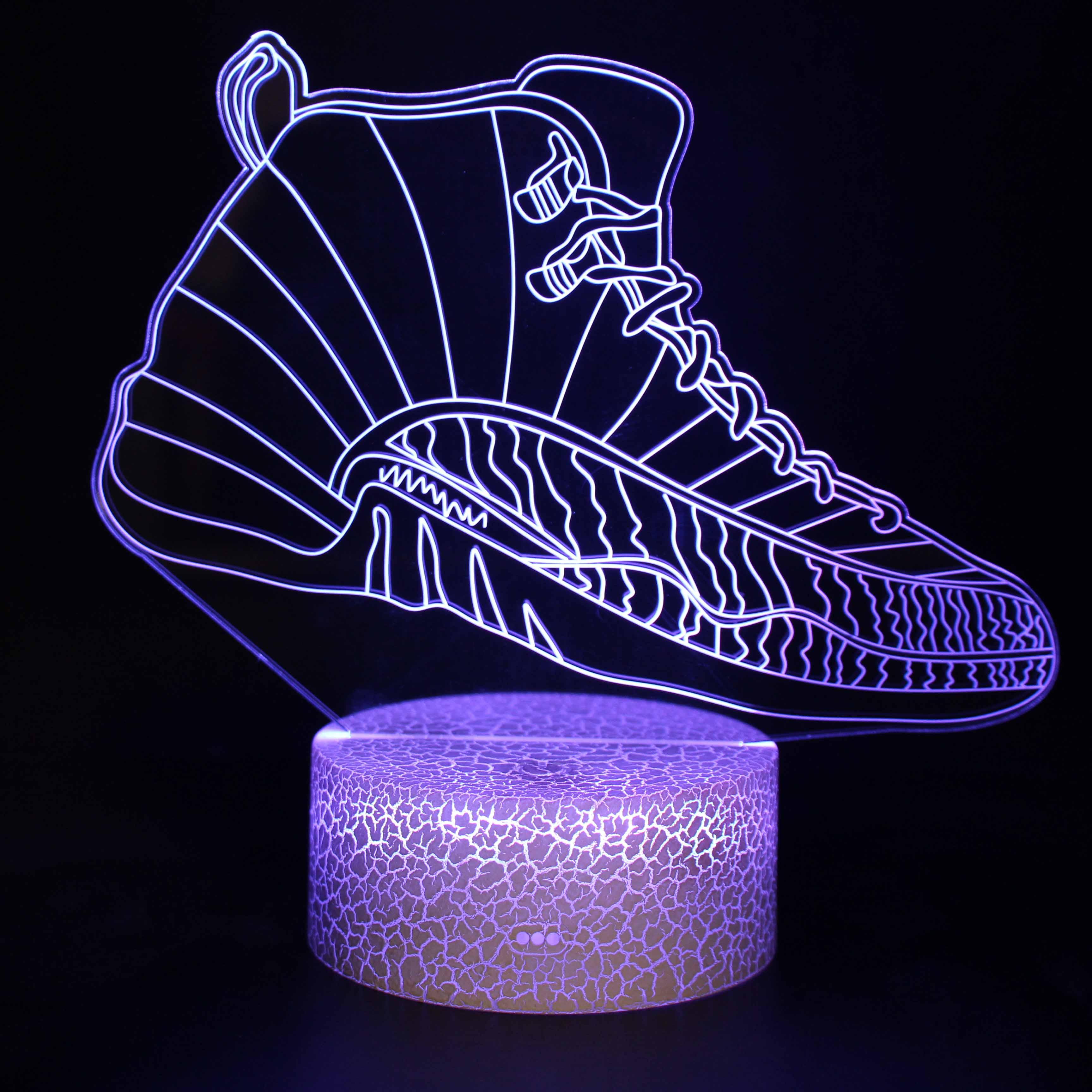 Basketball Shoes 3D Optical Illusion Lamp - 3D Optical Lamp
