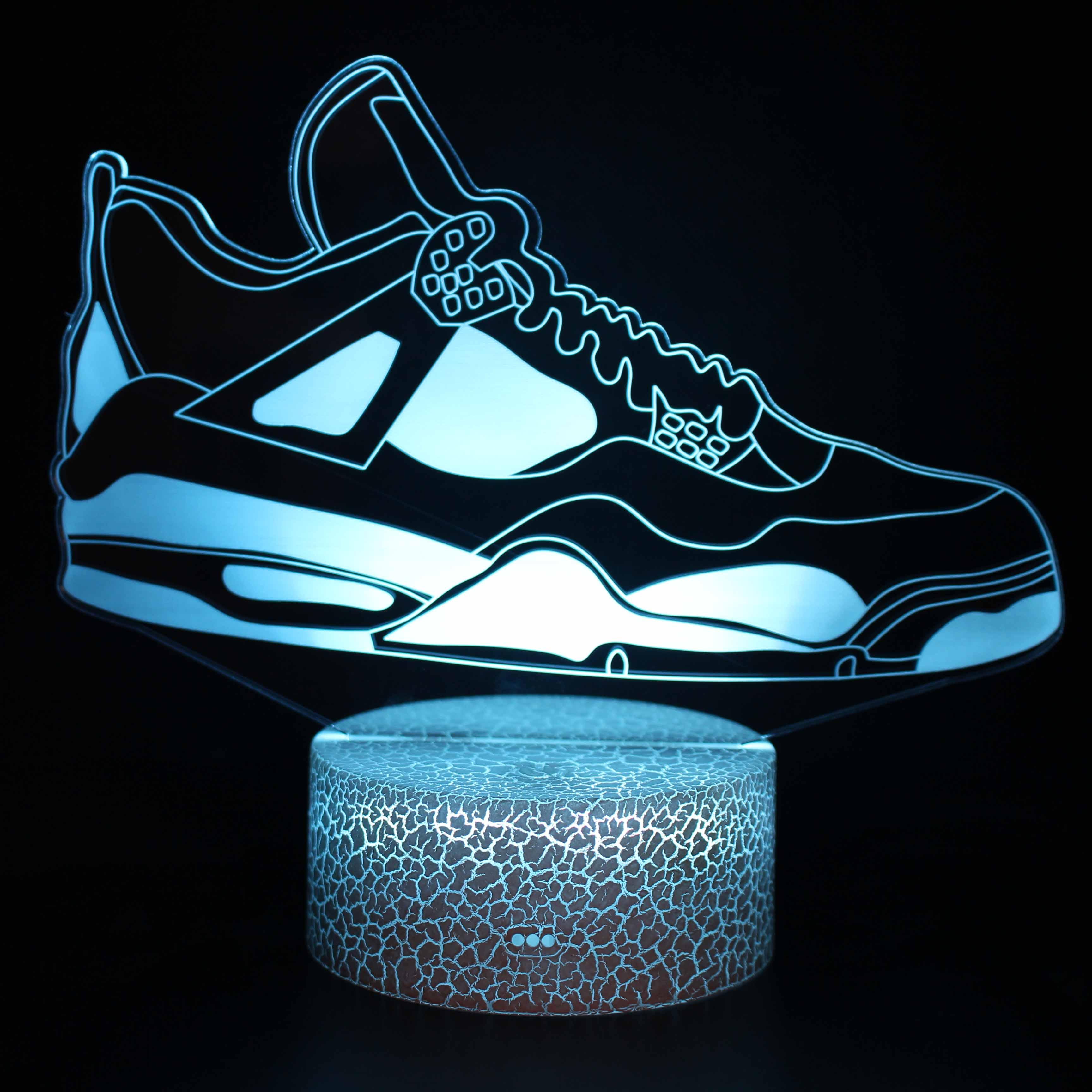 Basketball Shoes 3D Optical Illusion Lamp - 3D Optical Lamp