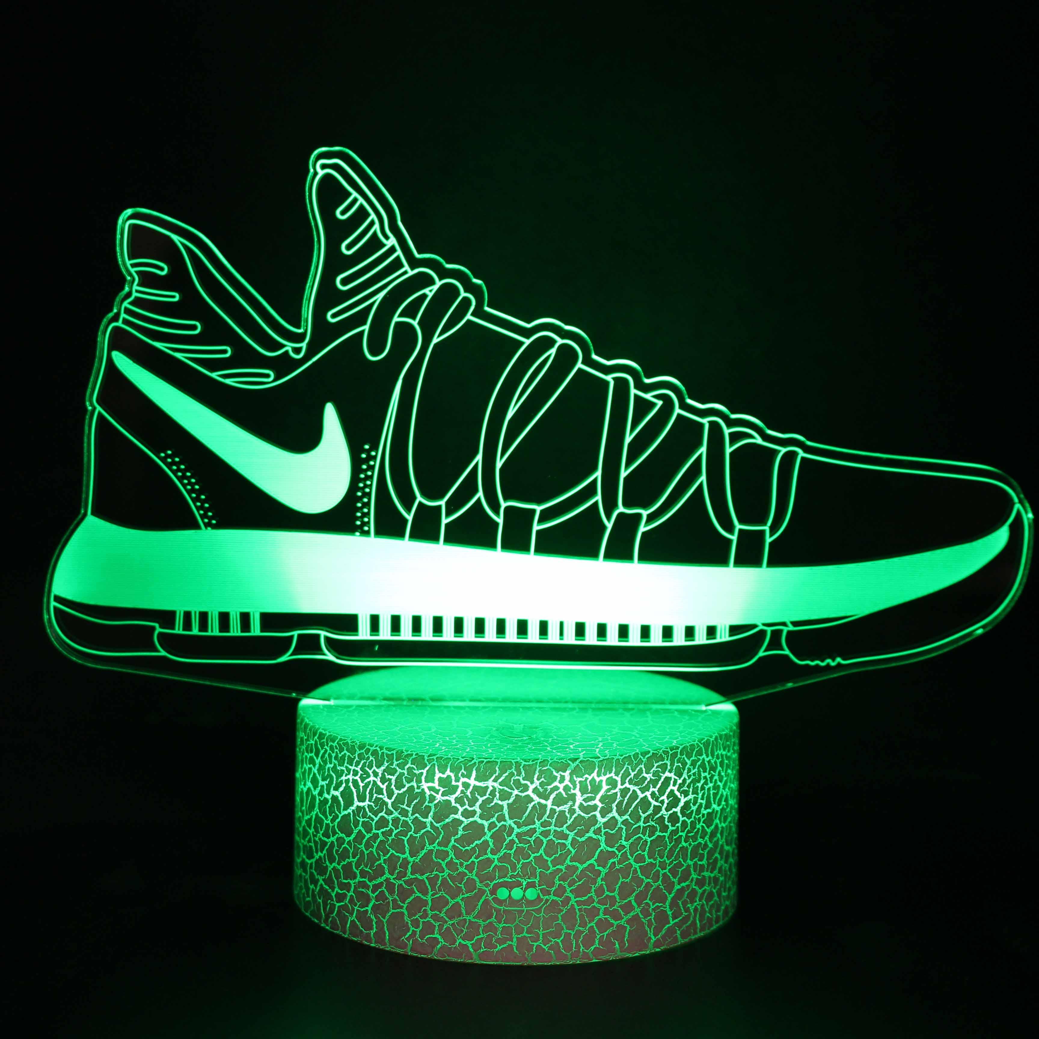 Basketball Shoes 3D Optical Illusion Lamp - 3D Optical Lamp