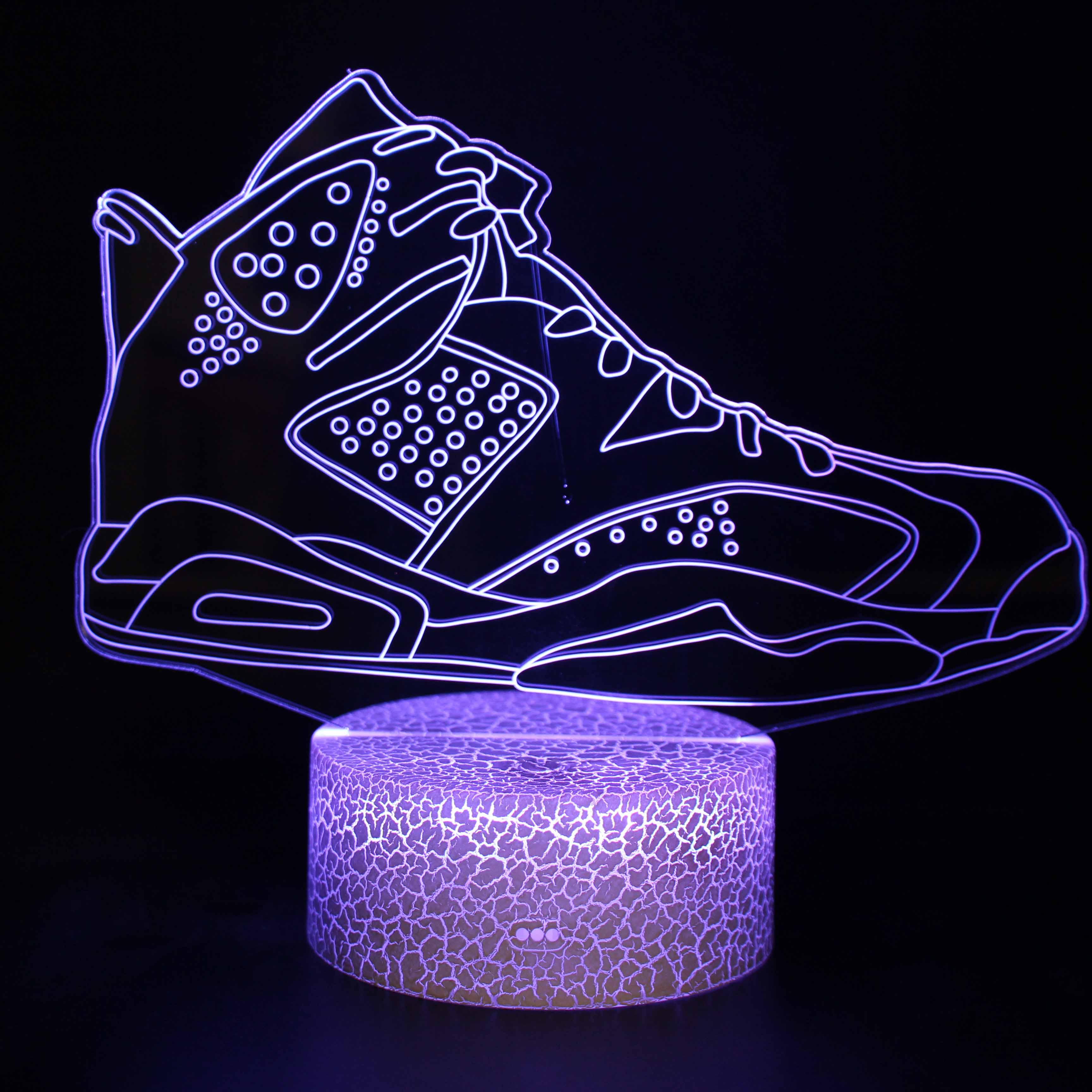 Basketball Shoes 3D Optical Illusion Lamp - 3D Optical Lamp