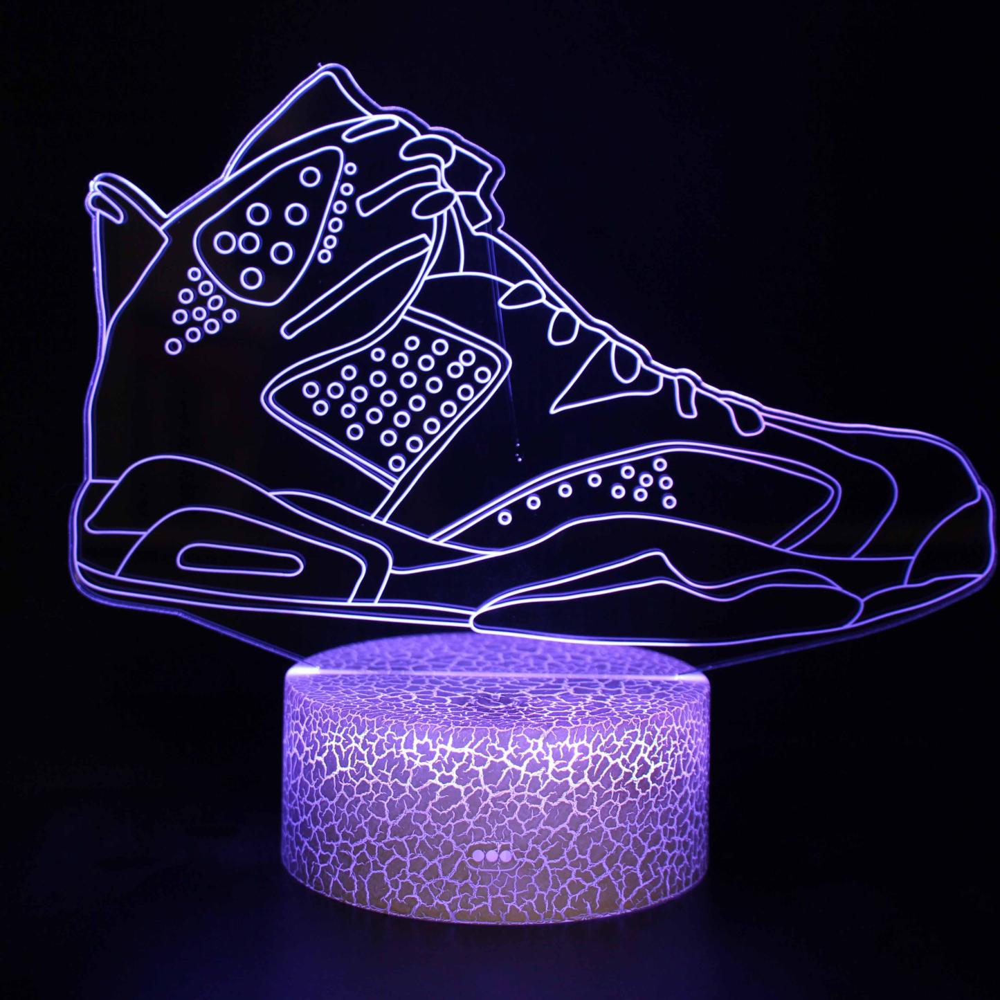 Basketball Shoes 3D Optical Illusion Lamp - 3D Optical Lamp