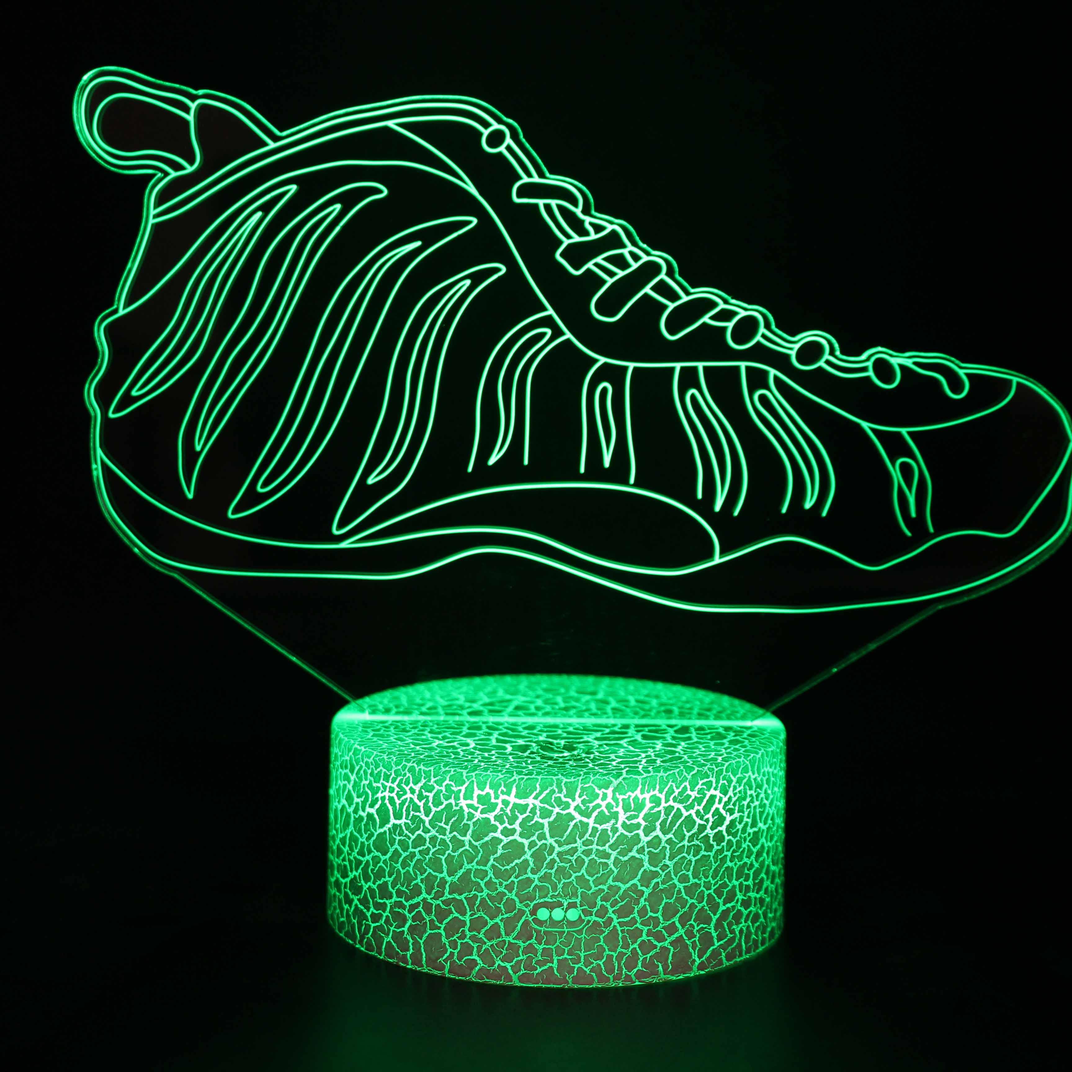 Basketball Shoes 3D Optical Illusion Lamp - 3D Optical Lamp