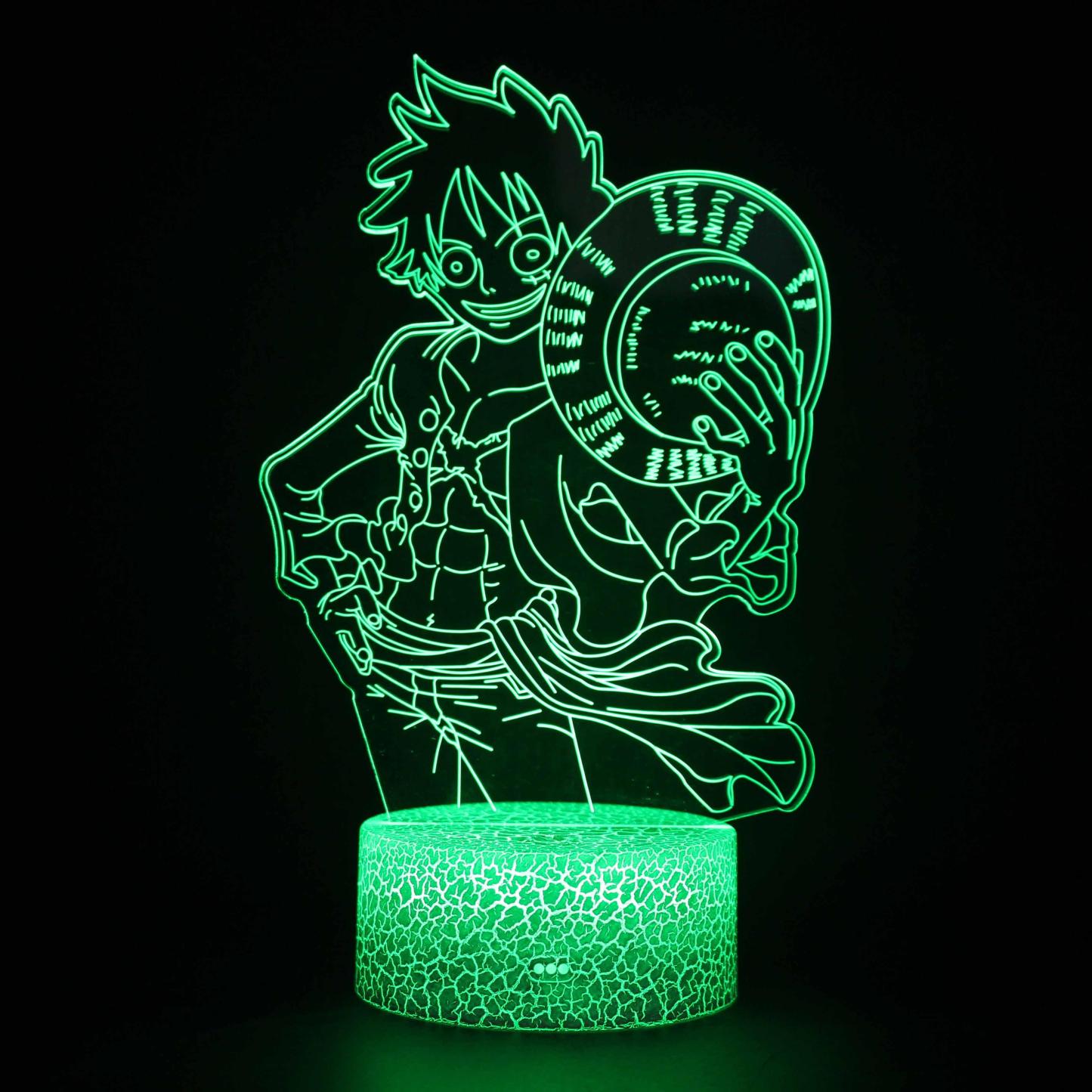 One Piece Character 3D Optical Illusion Lamp - 3D Optical Lamp