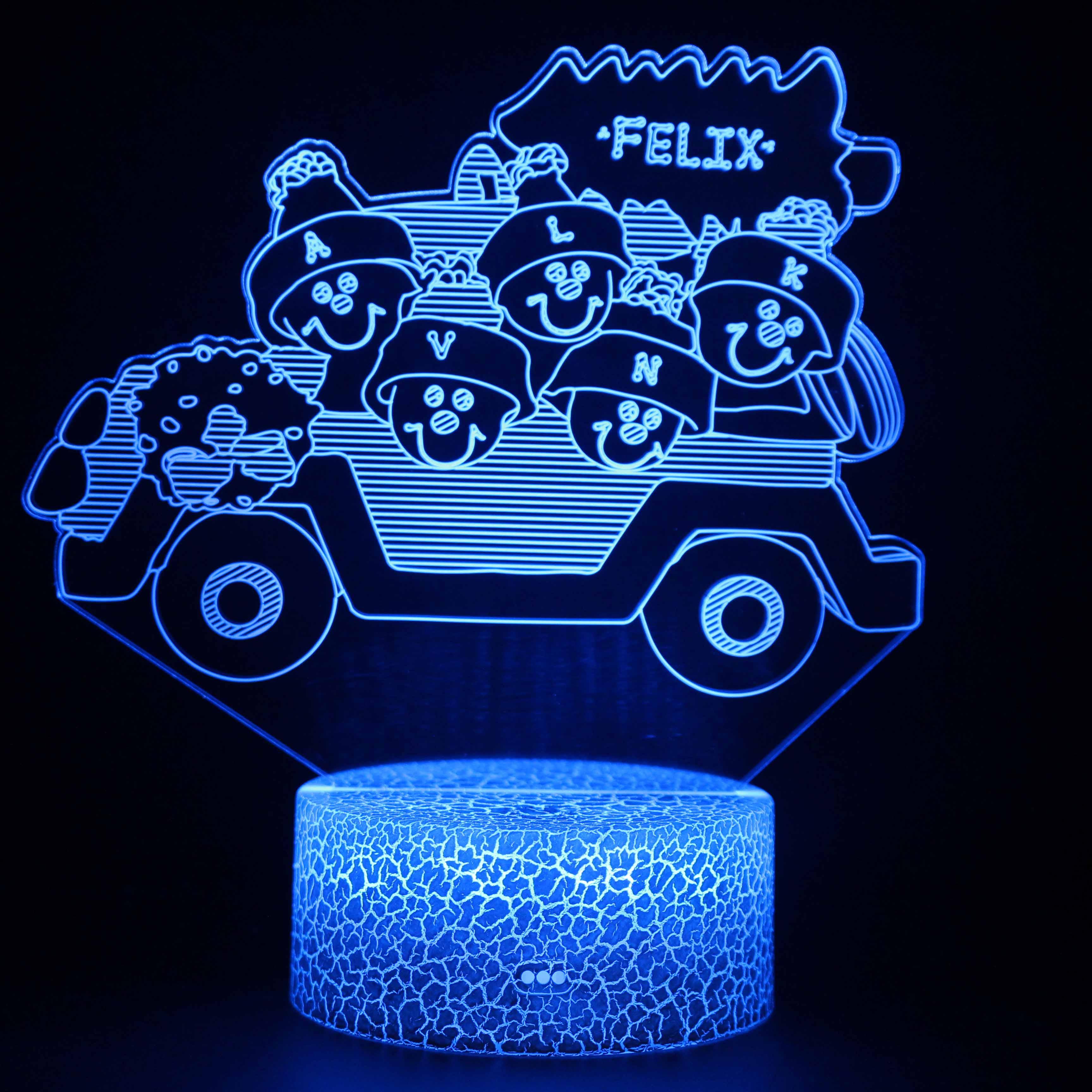 Felix Cartoon Optical Illusion Lamp - 3D Optical Lamp