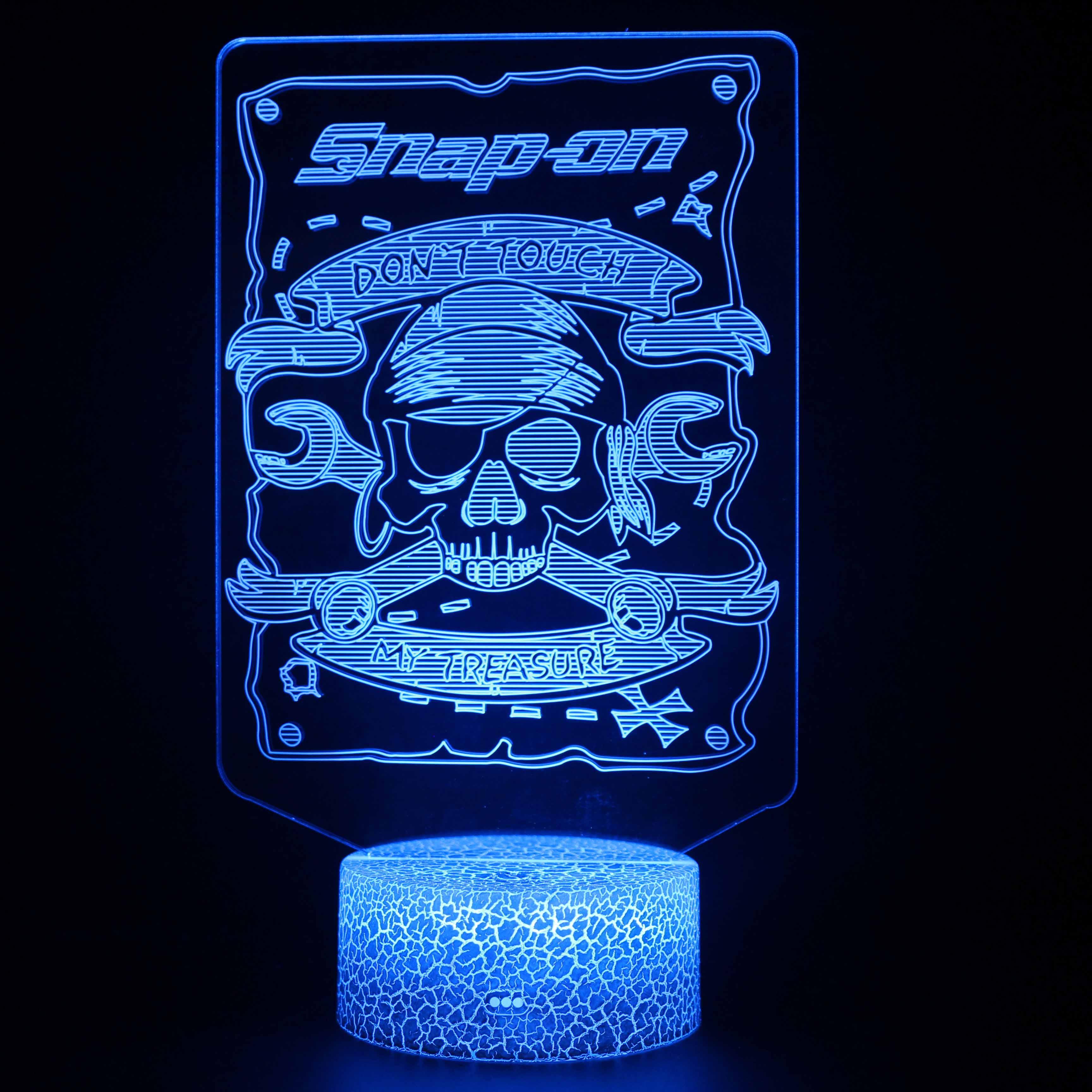 Halloween Pirate 3D Optical Illusion Lamp - 3D Optical Lamp
