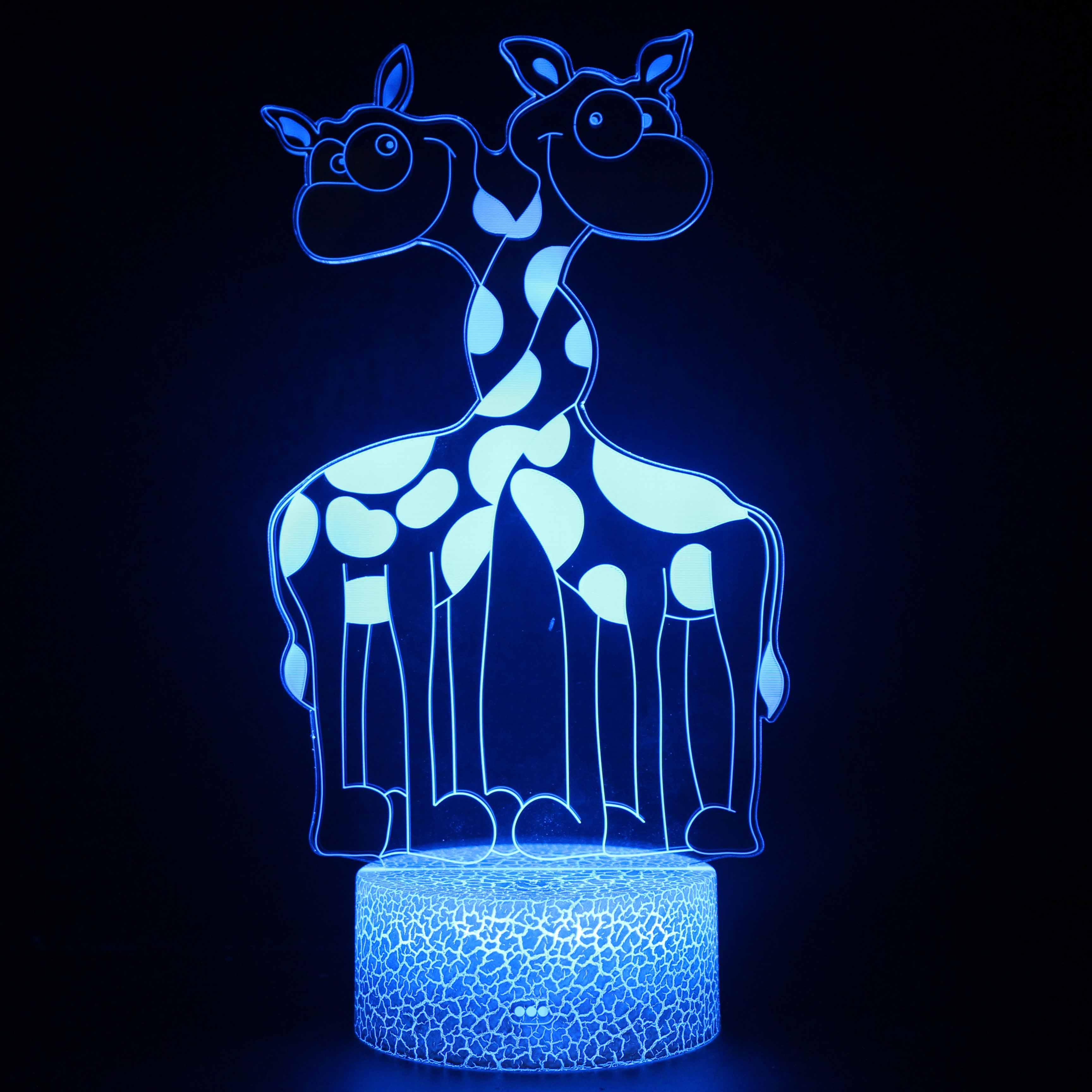 Glowing Giraffe Acrylic Lamp-3D Optical Lamp