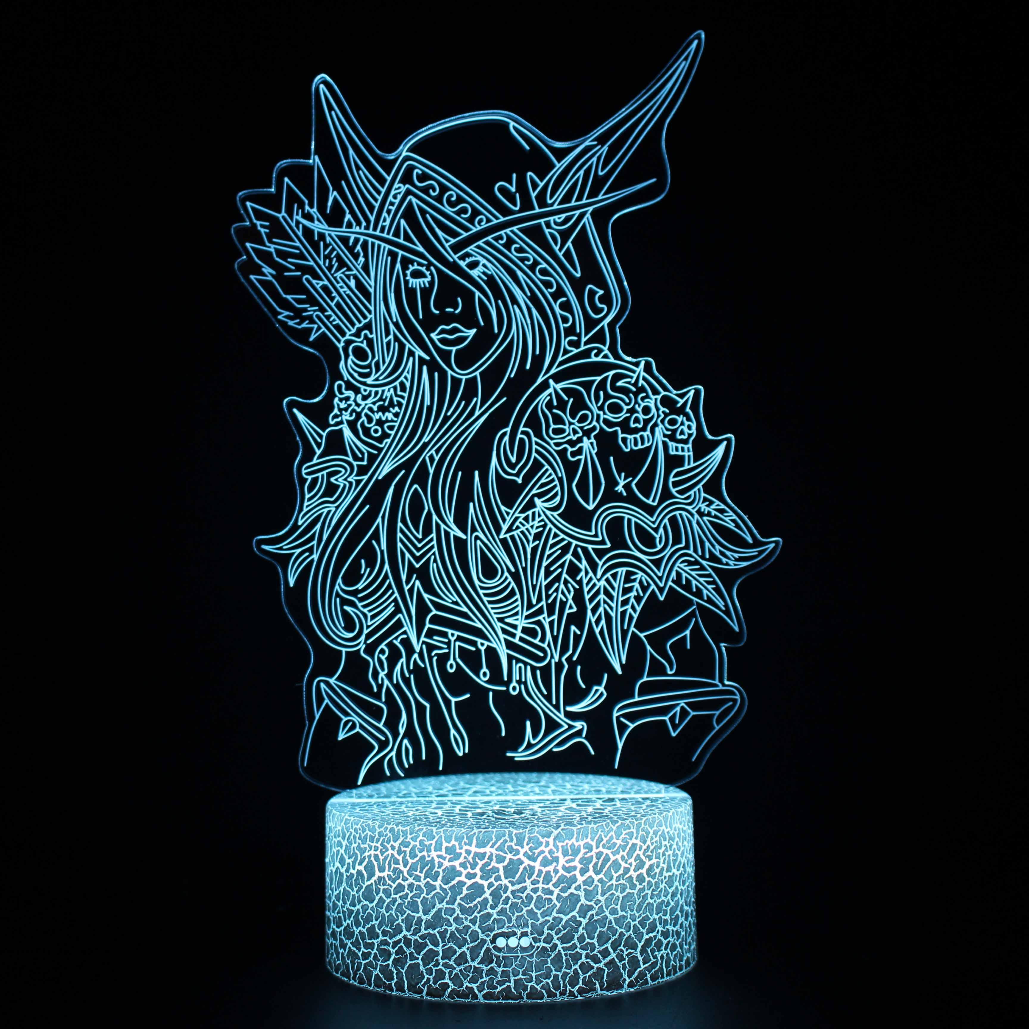 Abstract Girl Optical Lamp Illuminate Art and Elegance-3D Optical Lamp