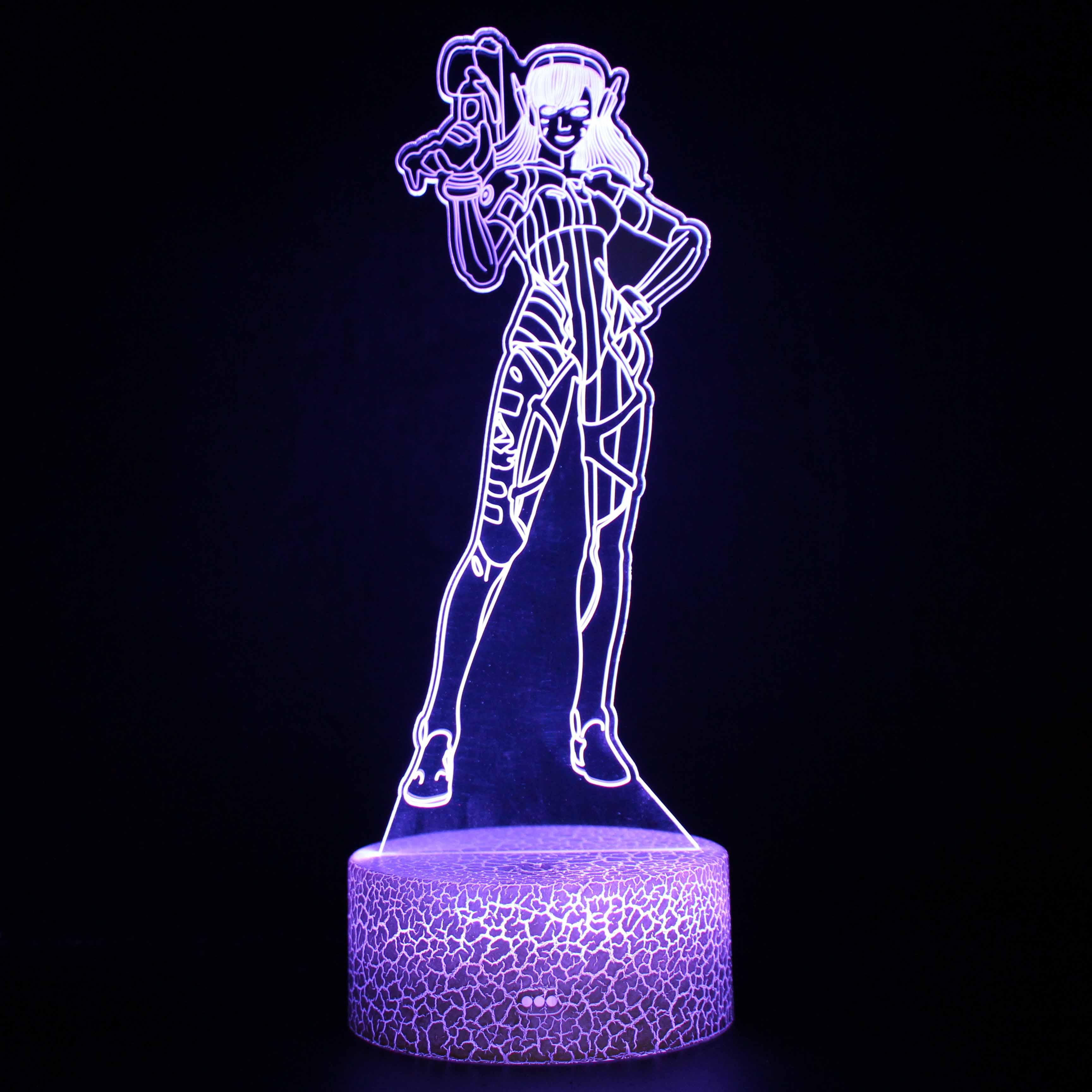 Overwatch Hero 3D Optical LED Lamp for Gamers-3D Optical Lamp