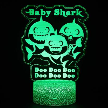 Baby Shark Night Light-3D Optical Lamp