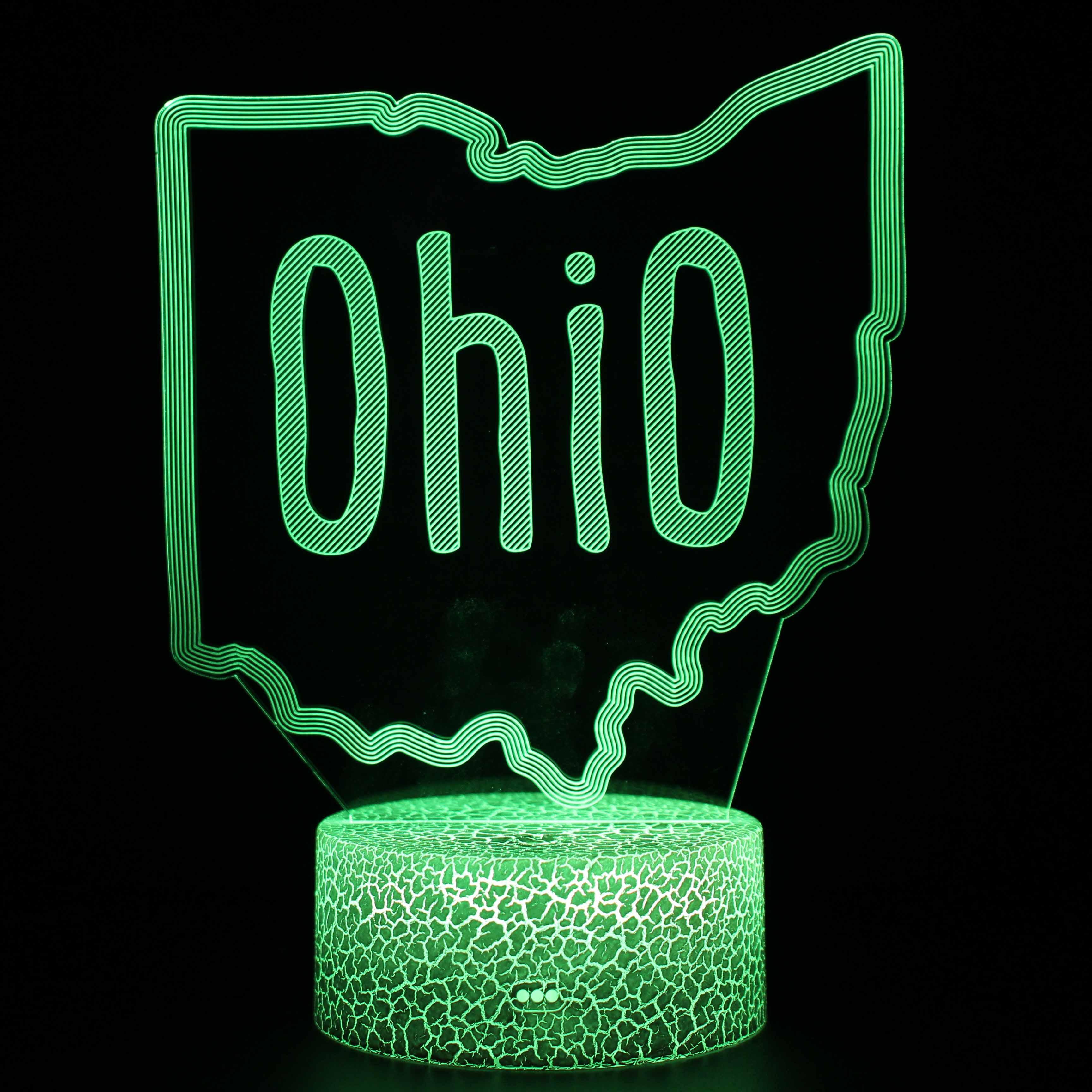Ohio State 3D Optical Illusion Lamp For Interior Decor-3D Optical Lamp