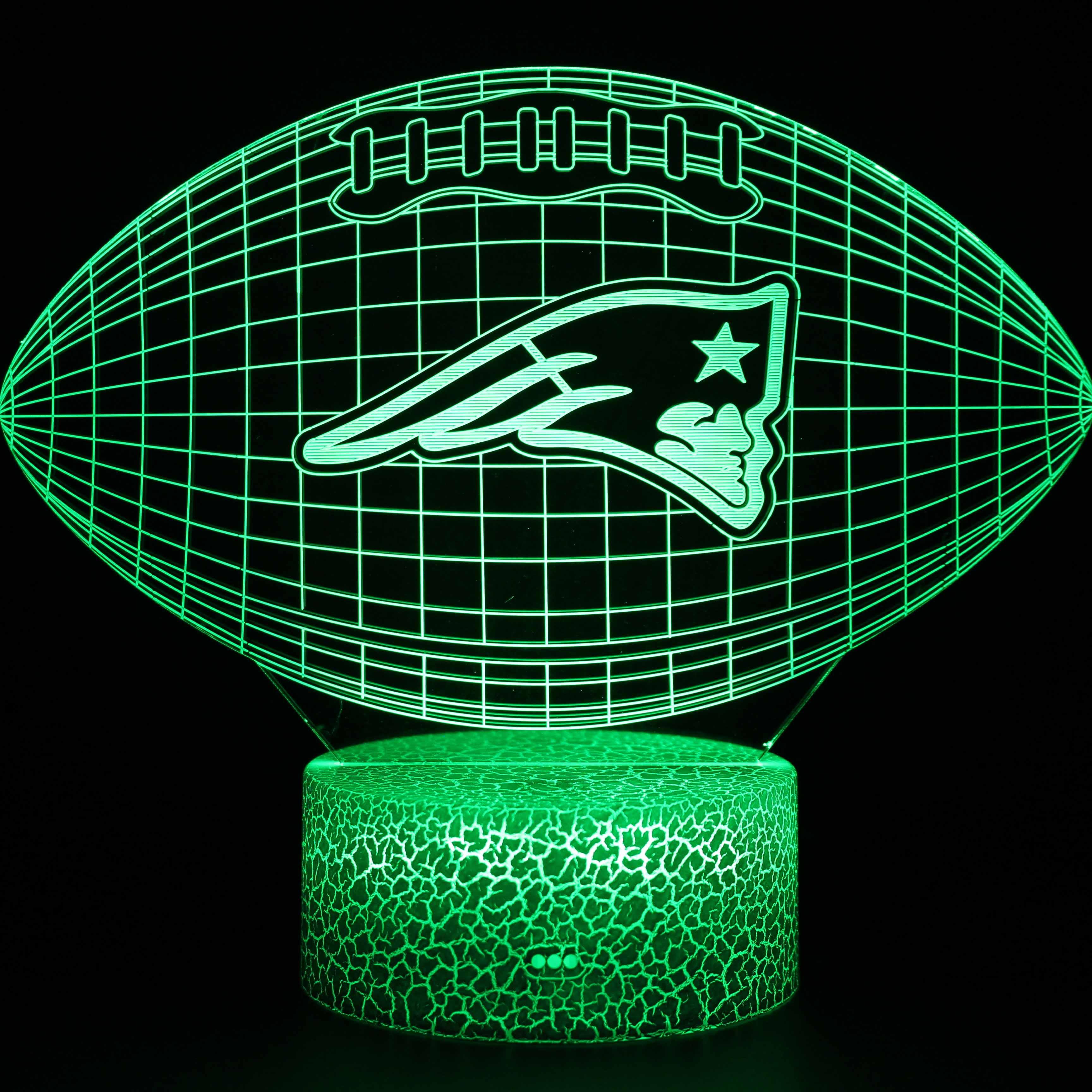 Patriots Football 3D Lamp Light Up Your Loyalty in Style-3D Optical Lamp