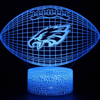 Philadelphia Eagles Football 3D Optical Illusion Lamp - 3D Optical Lamp