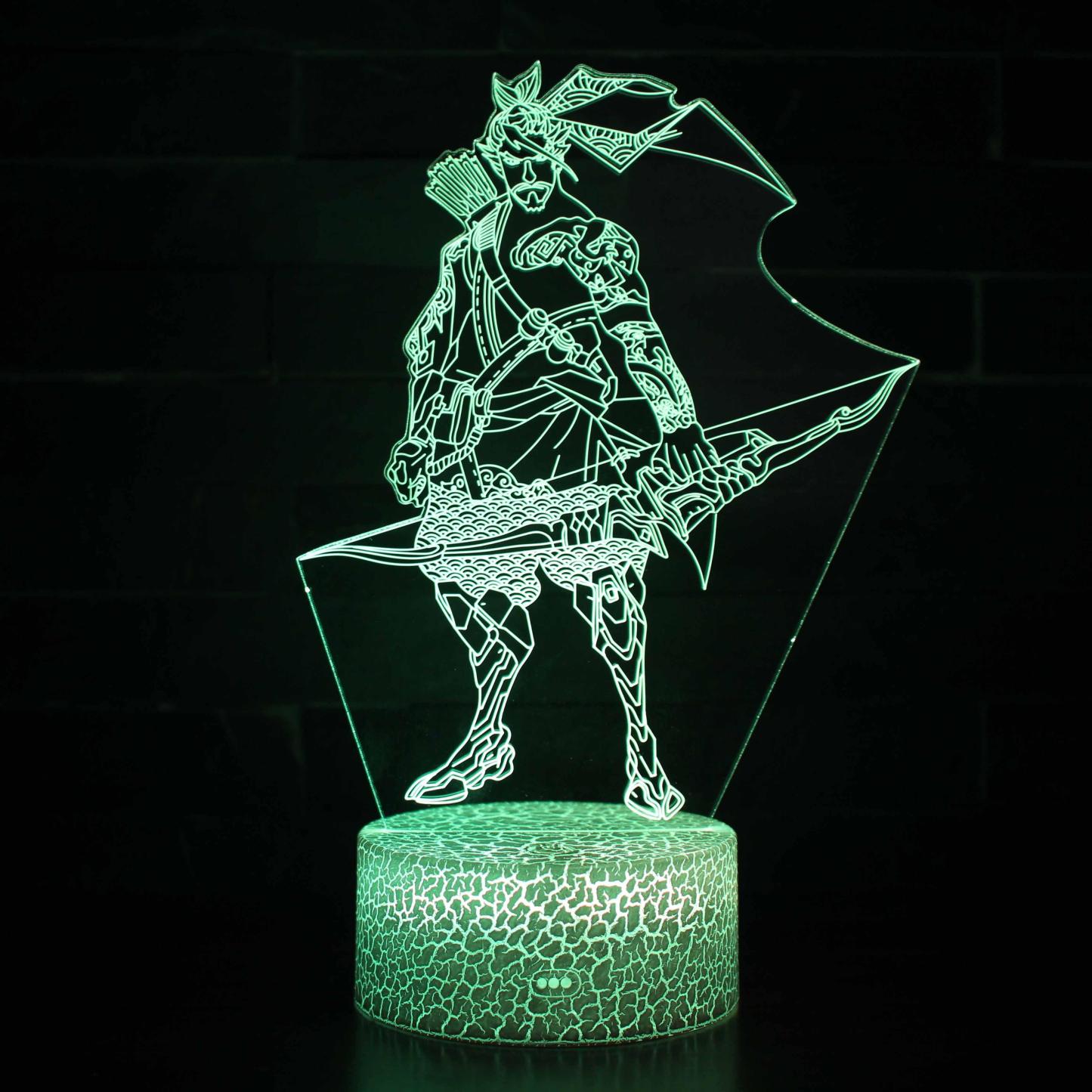 Overwatch Character 3D Optical Illusion Lamp - 3D Optical Lamp