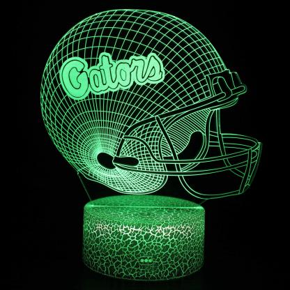 Florida Gators Football Helmet 3D Optical Illusion Lamp - 3D Optical Lamp