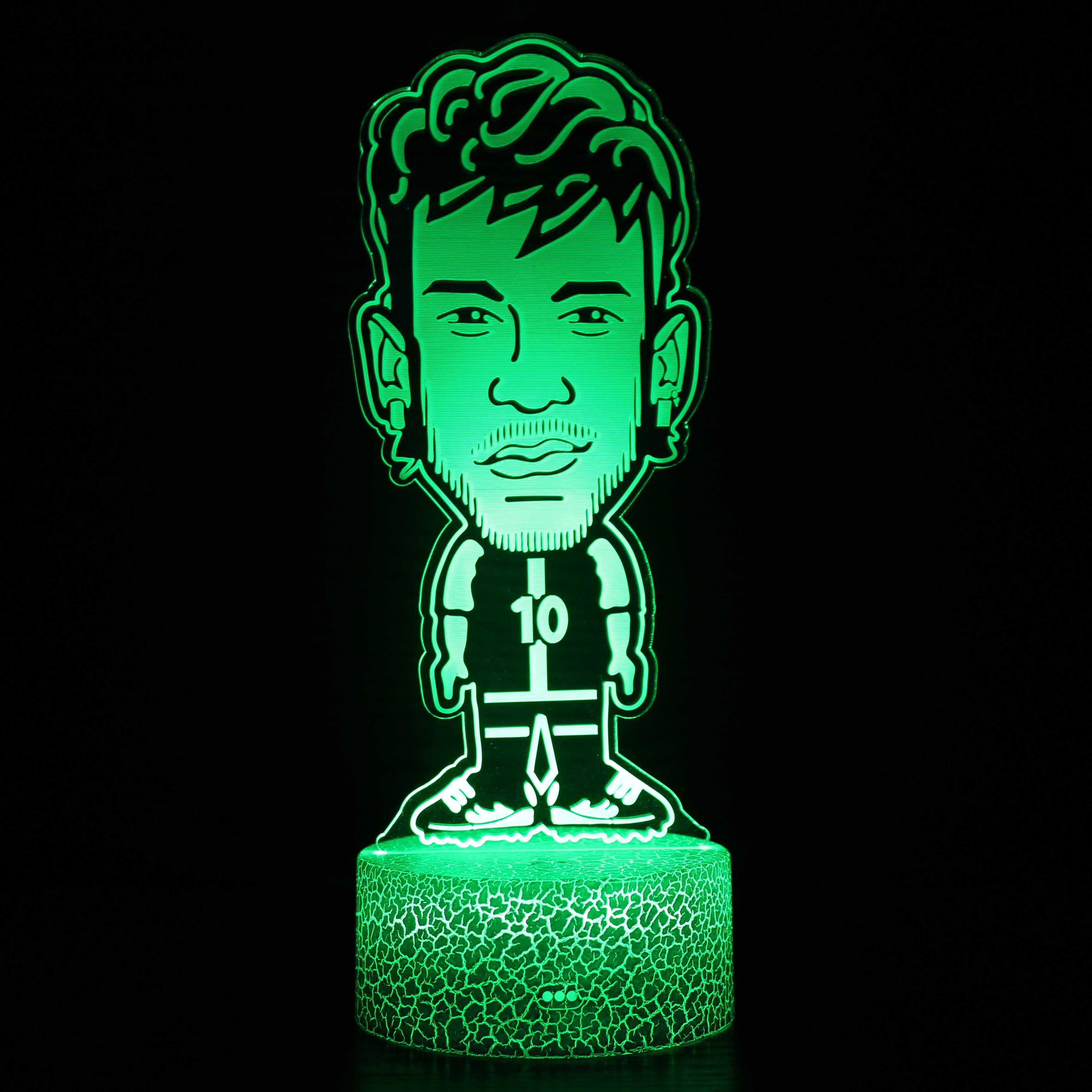 Neymar Optical Illusion Lamp-3D Optical Lamp