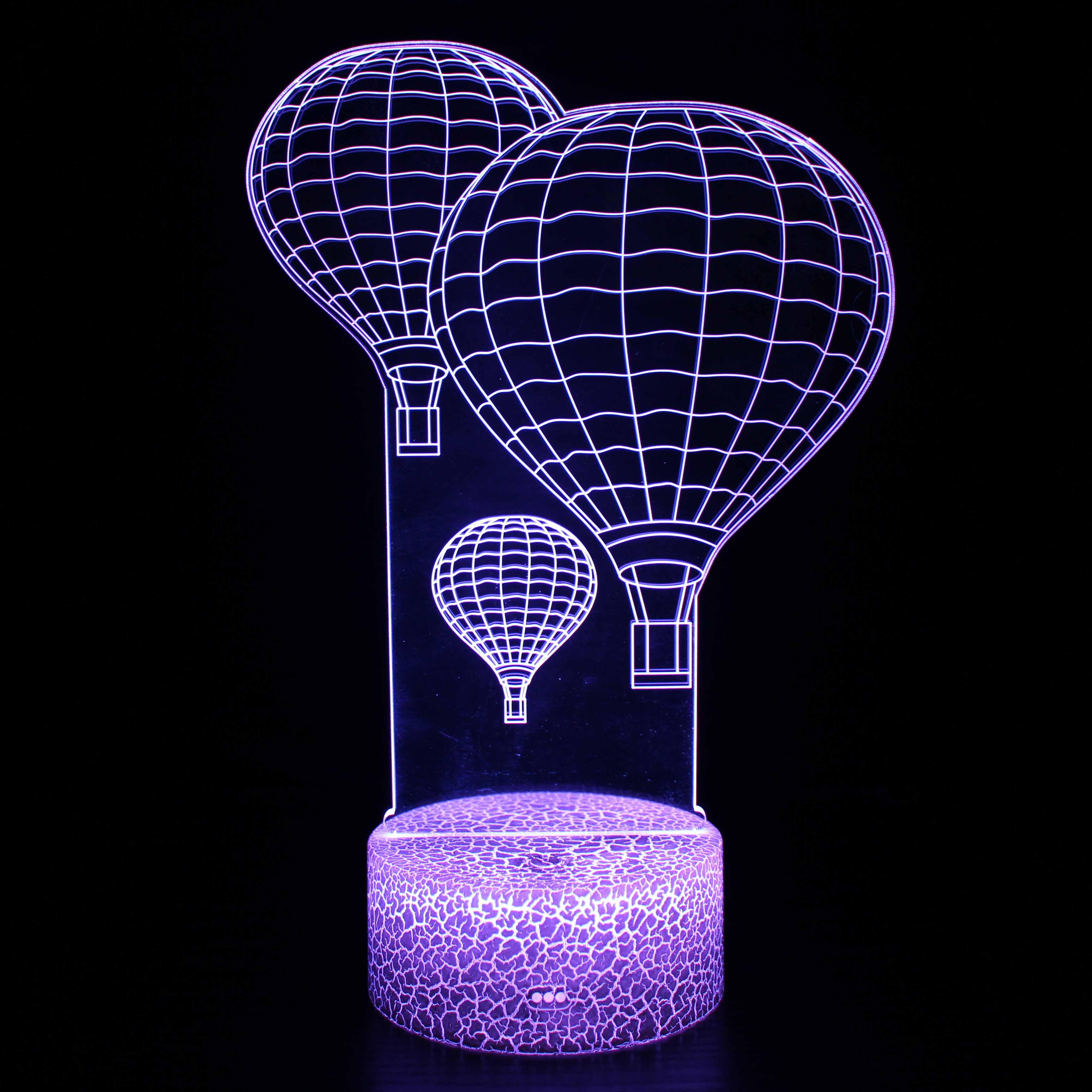 Hot Air Balloons 3D Optical Illusion Lamp-3D Optical Lamp