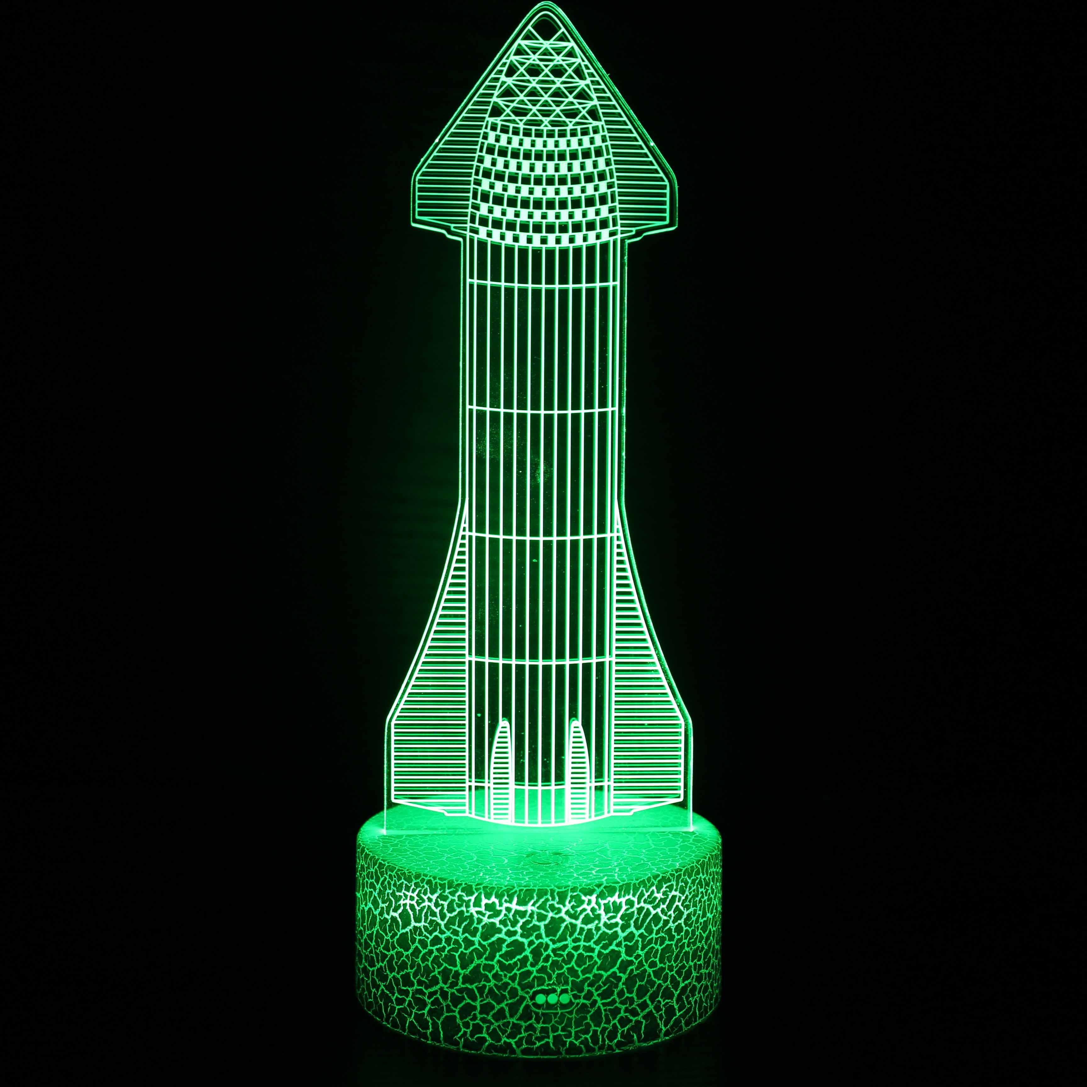 Spaceship 3D Optical Lamp Color Changing LED Night Light-3D Optical Lamp