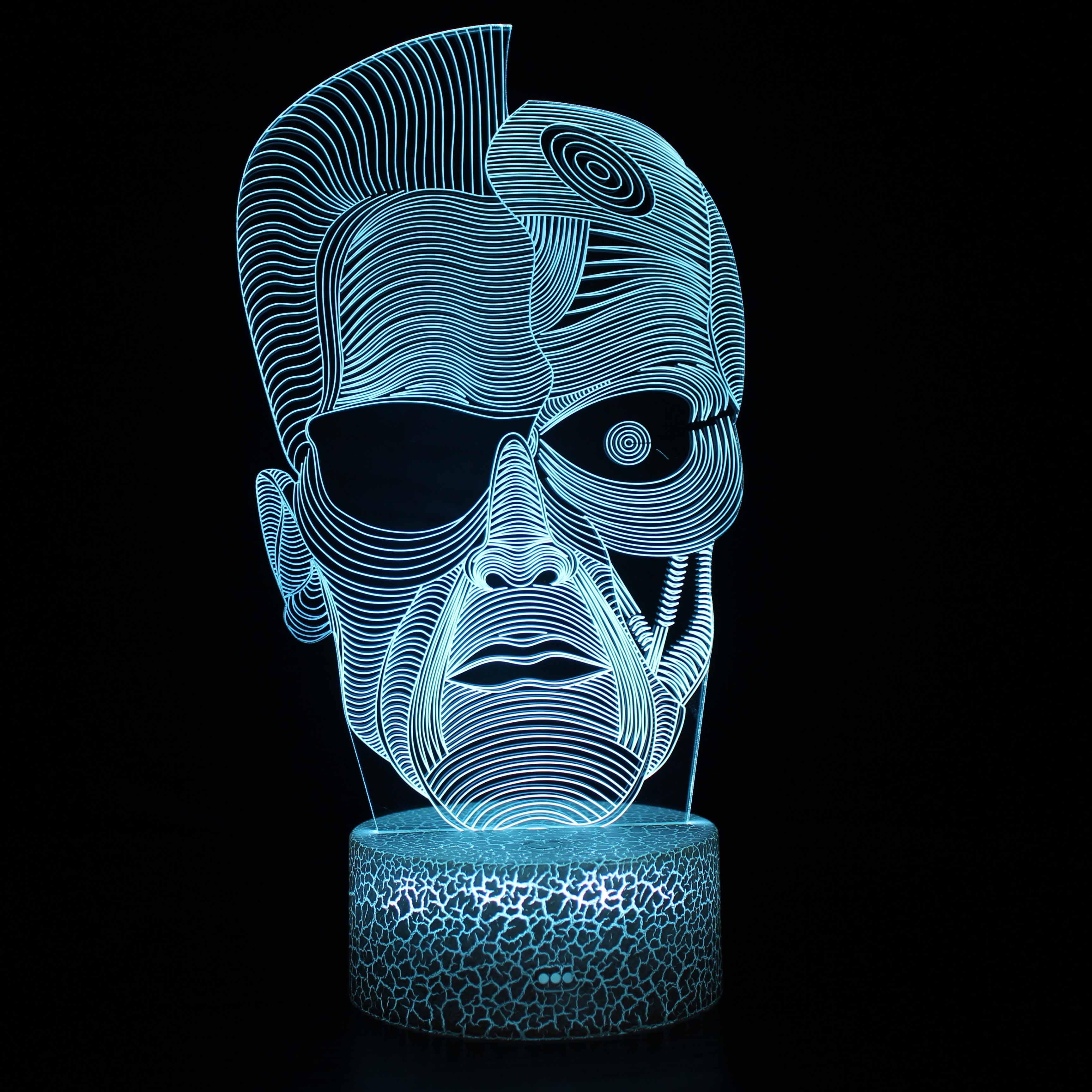 Halloween 2 Face 3D Optical Illusion Lamp - 3D Optical Lamp