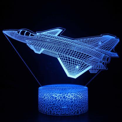 Ascending Jet 3D Optical Illusion Lamp - 3D Optical Lamp