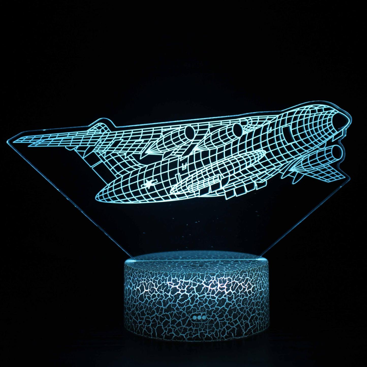 War Airplane 3D Lamp Illuminate Your Passion for Aviation-3D Optical Lamp