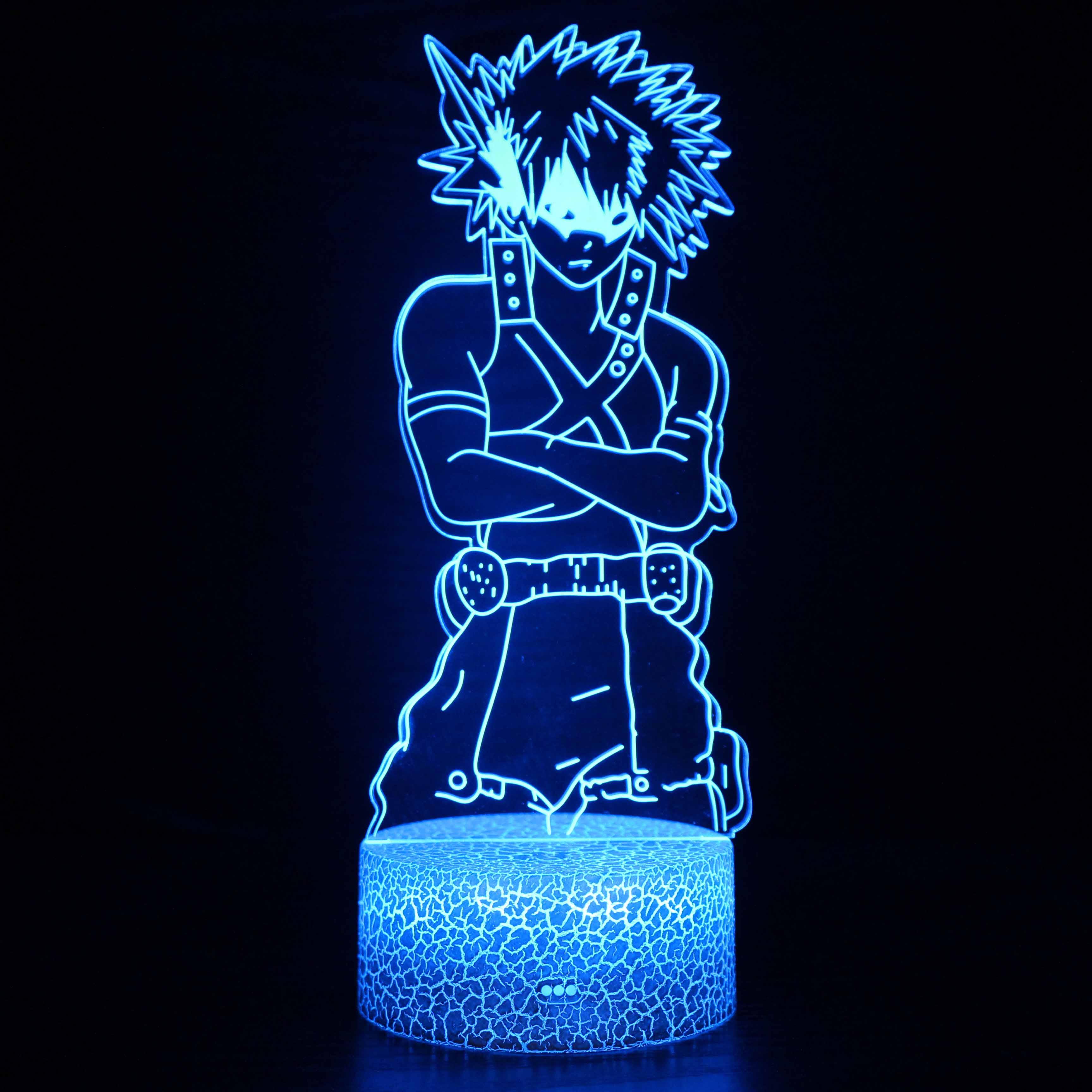 My Hero Academia 3D Optical Illusion Lamp - 3D Optical Lamp