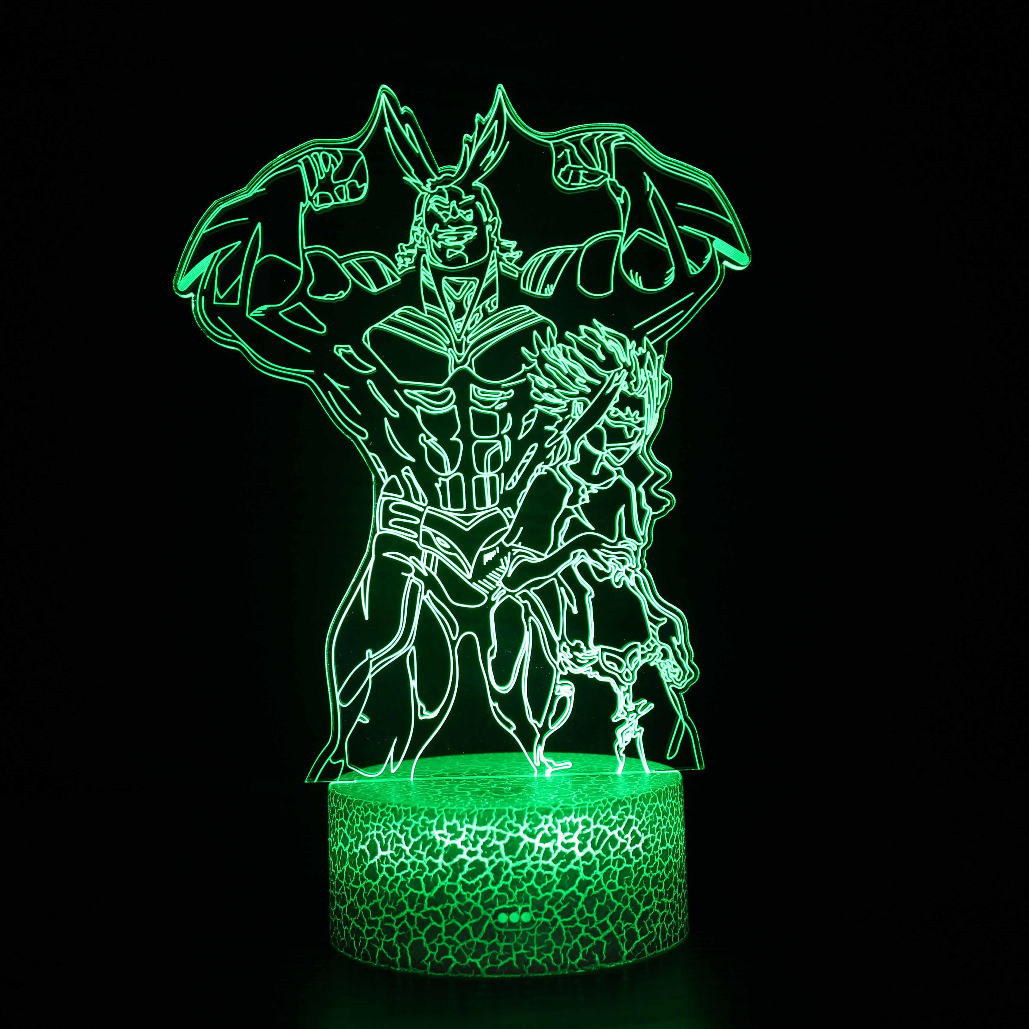 My Hero Academia 3D Optical Illusion Lamp - 3D Optical Lamp