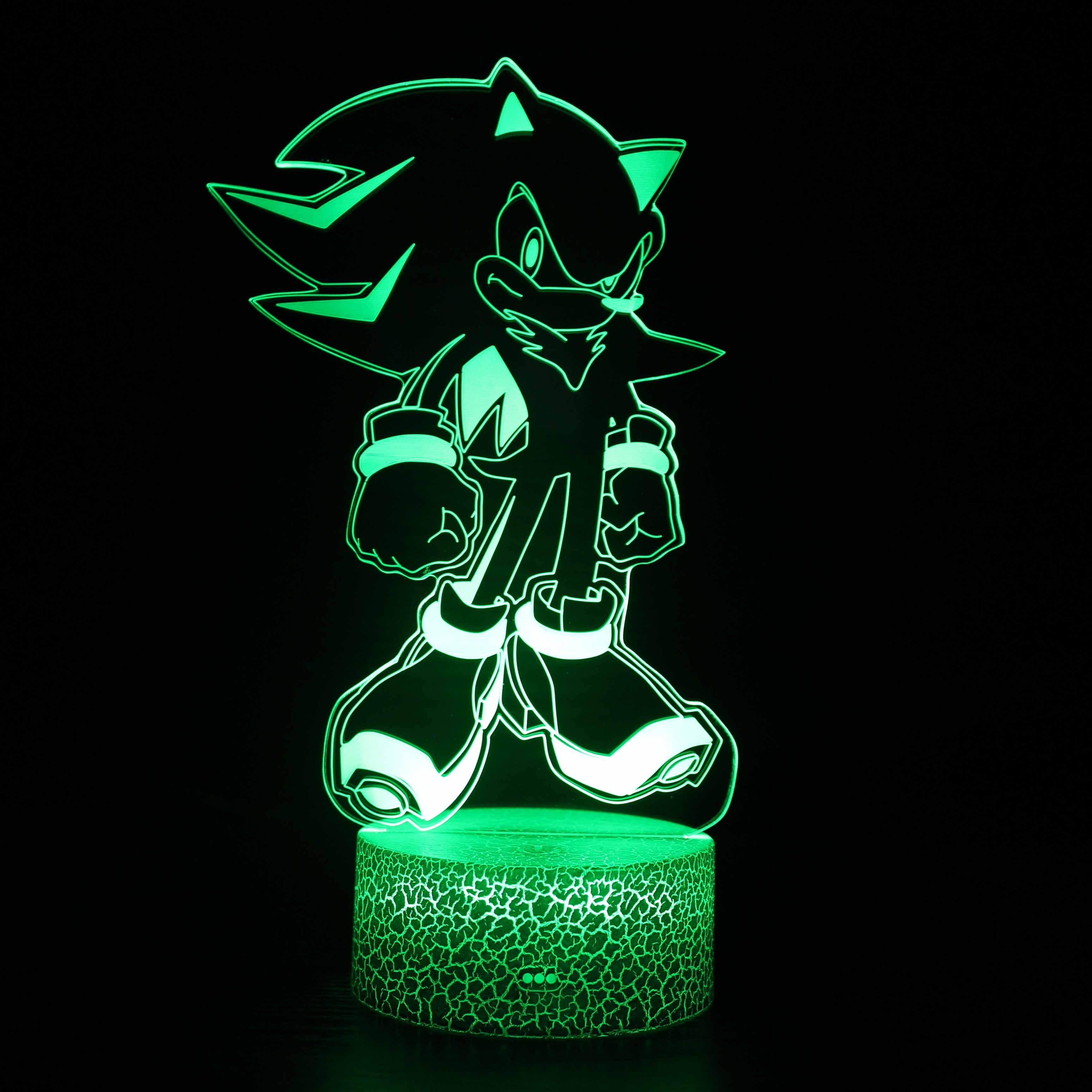 Sonic The Hedgehog 3D Optical Illusion Lamp - 3D Optical Lamp