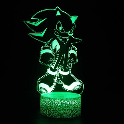 Sonic The Hedgehog 3D Optical Illusion Lamp - 3D Optical Lamp