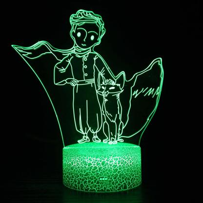 Little Prince 3D Lamp Magical Optical Illusion LED Night Light-3D Optical Lamp