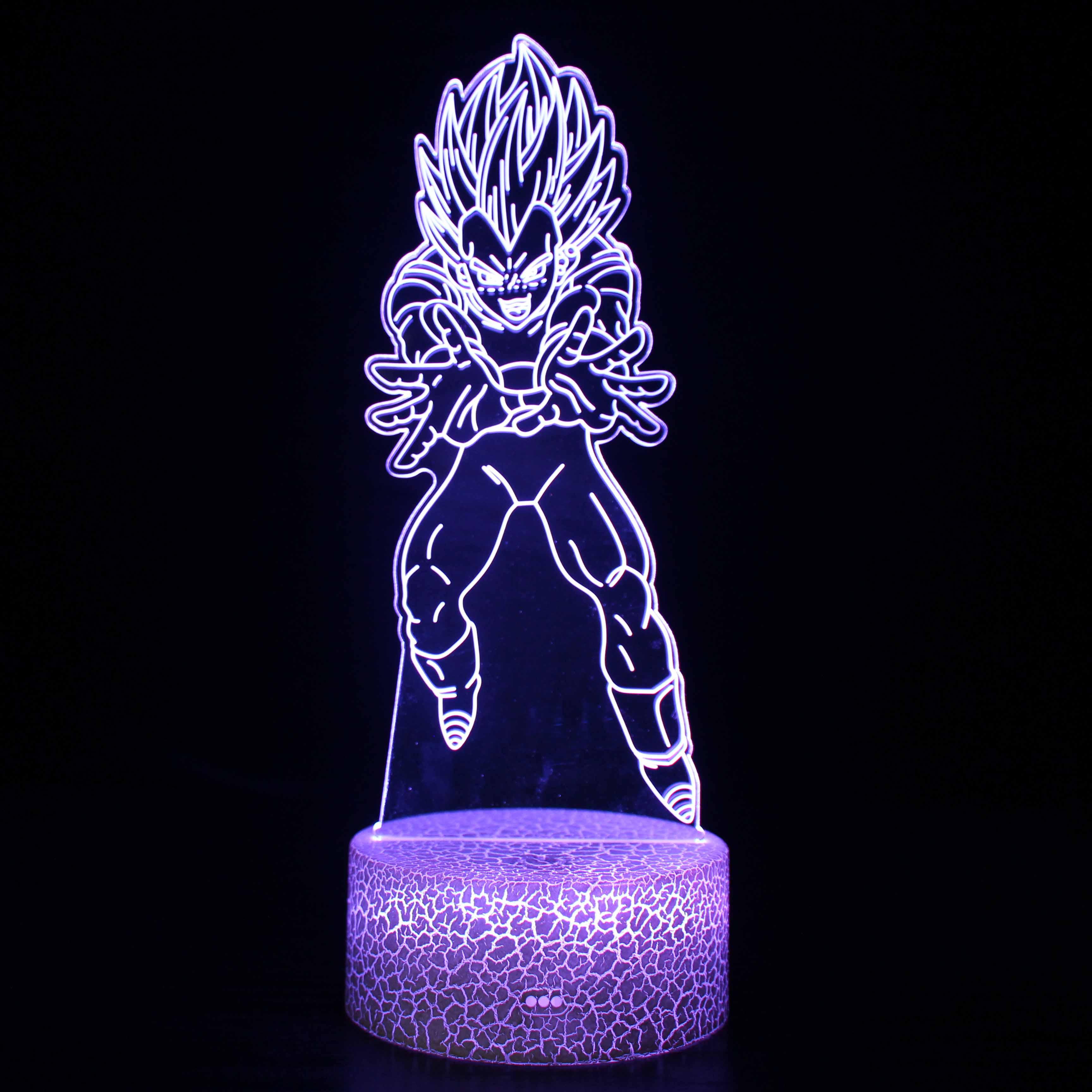 Dragon Ball Z Character 3D Optical Illusion Lamp - 3D Optical Lamp