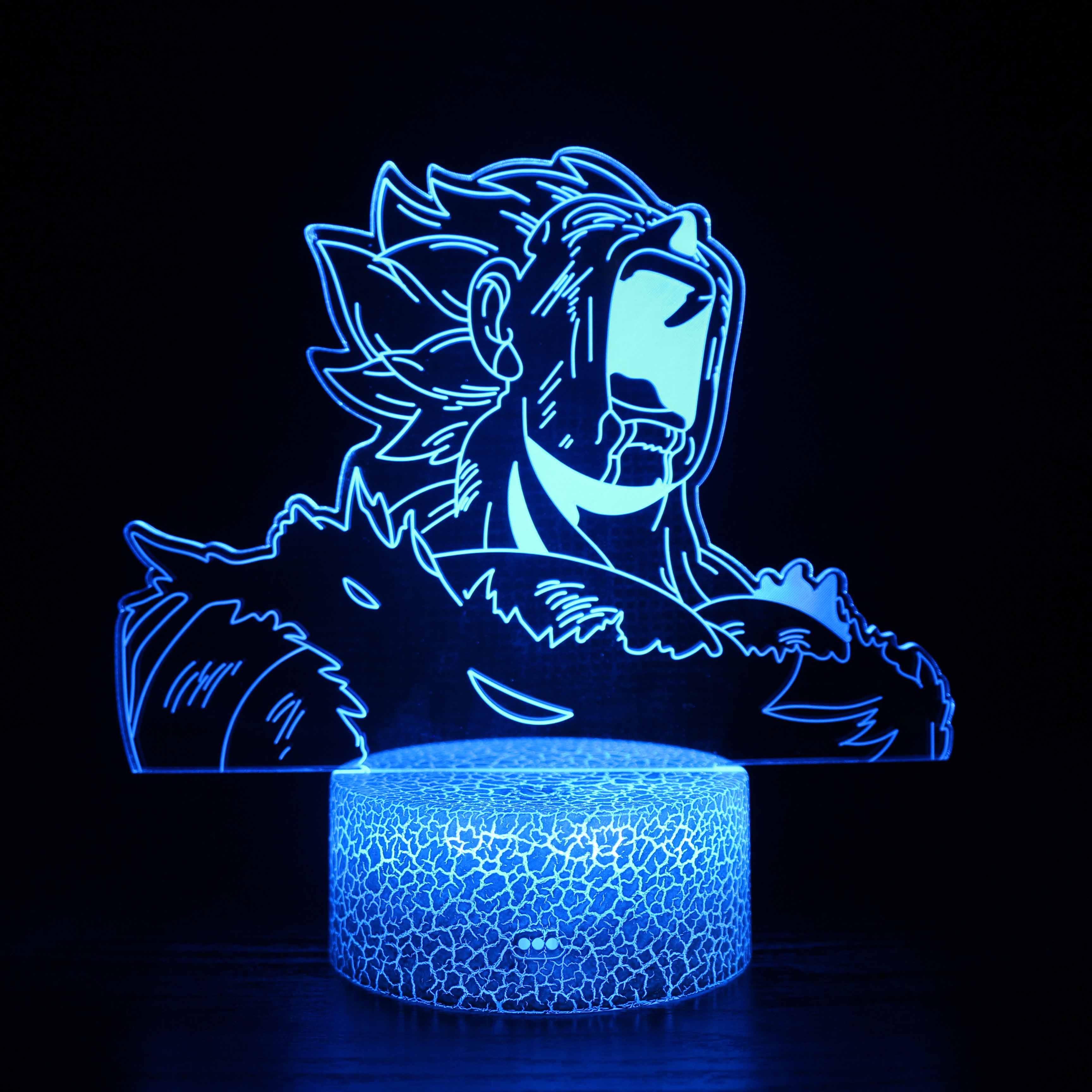 Dragon Ball Z Character 3D Optical Illusion Lamp - 3D Optical Lamp