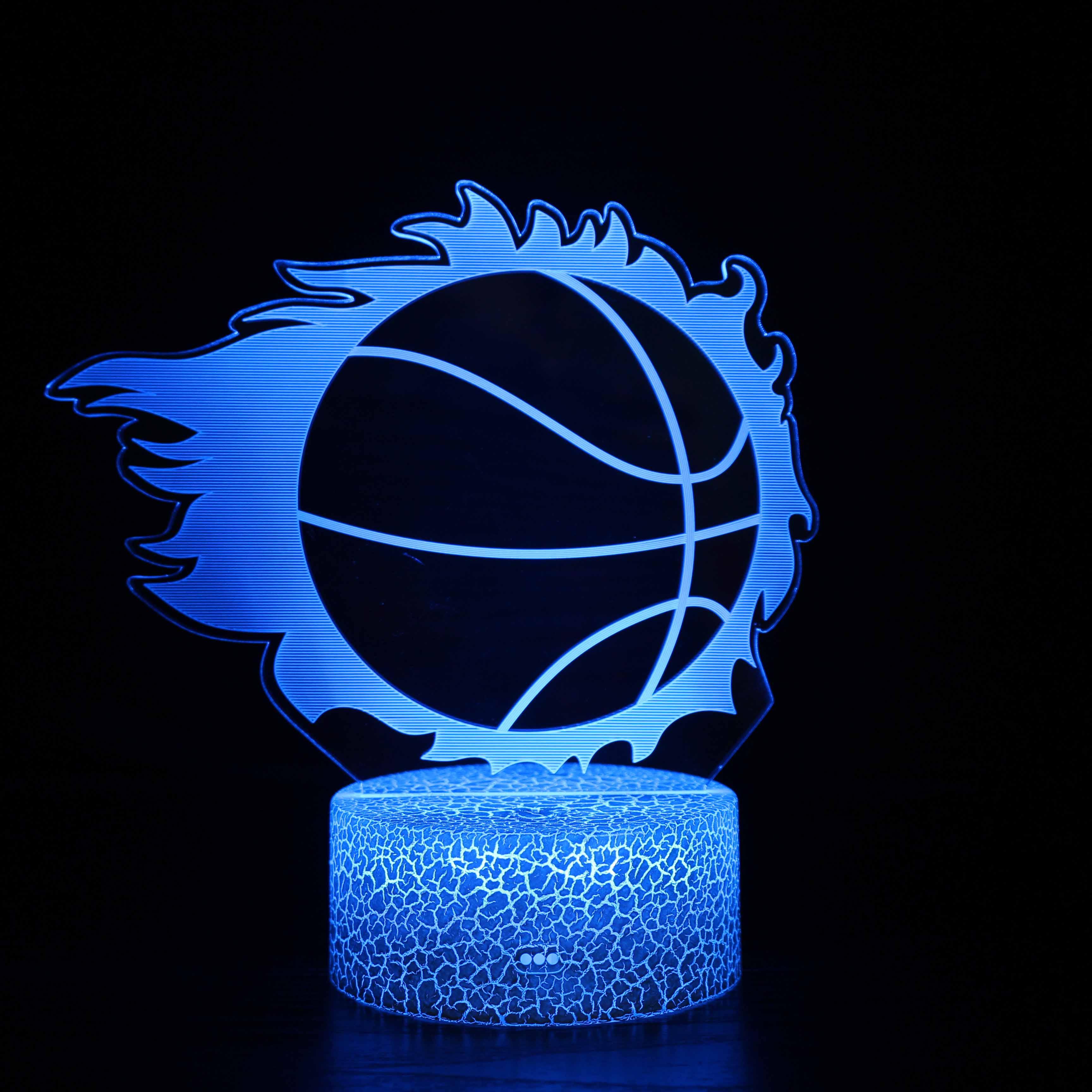 Basketball Optical Illusion Lamp-3D Optical Lamp