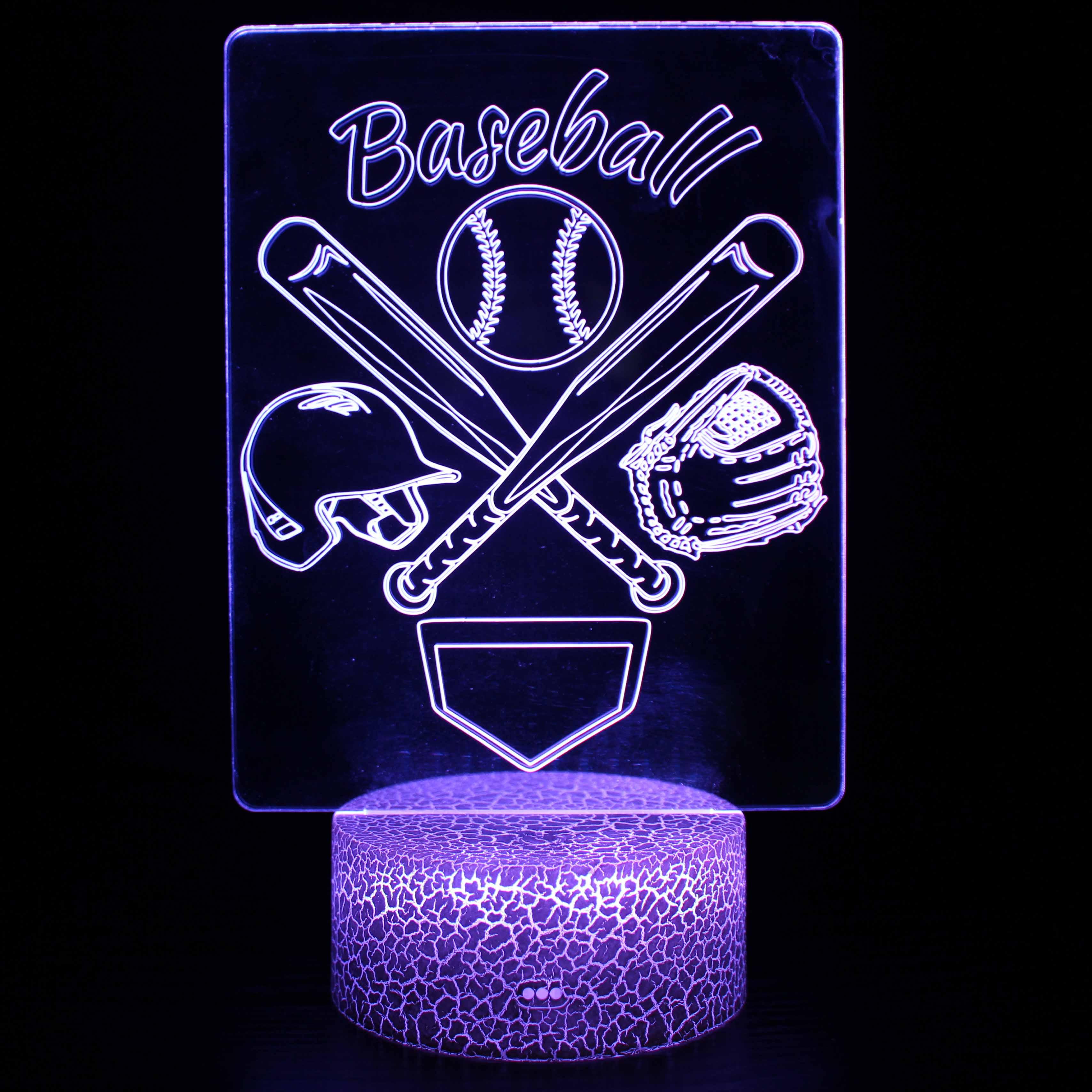 Baseball 3D Optical Illusion Lamp-3D Optical Lamp