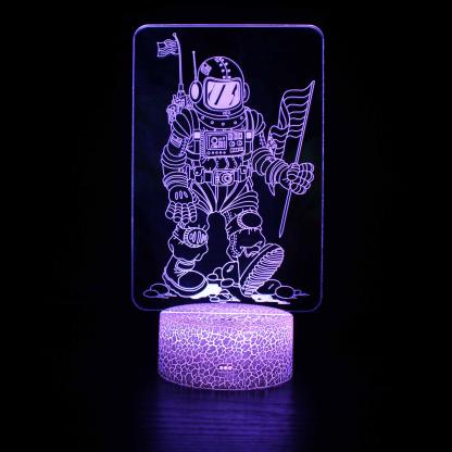 Moon Landing 3D Optical Illusion Lamp - 3D Optical Lamp