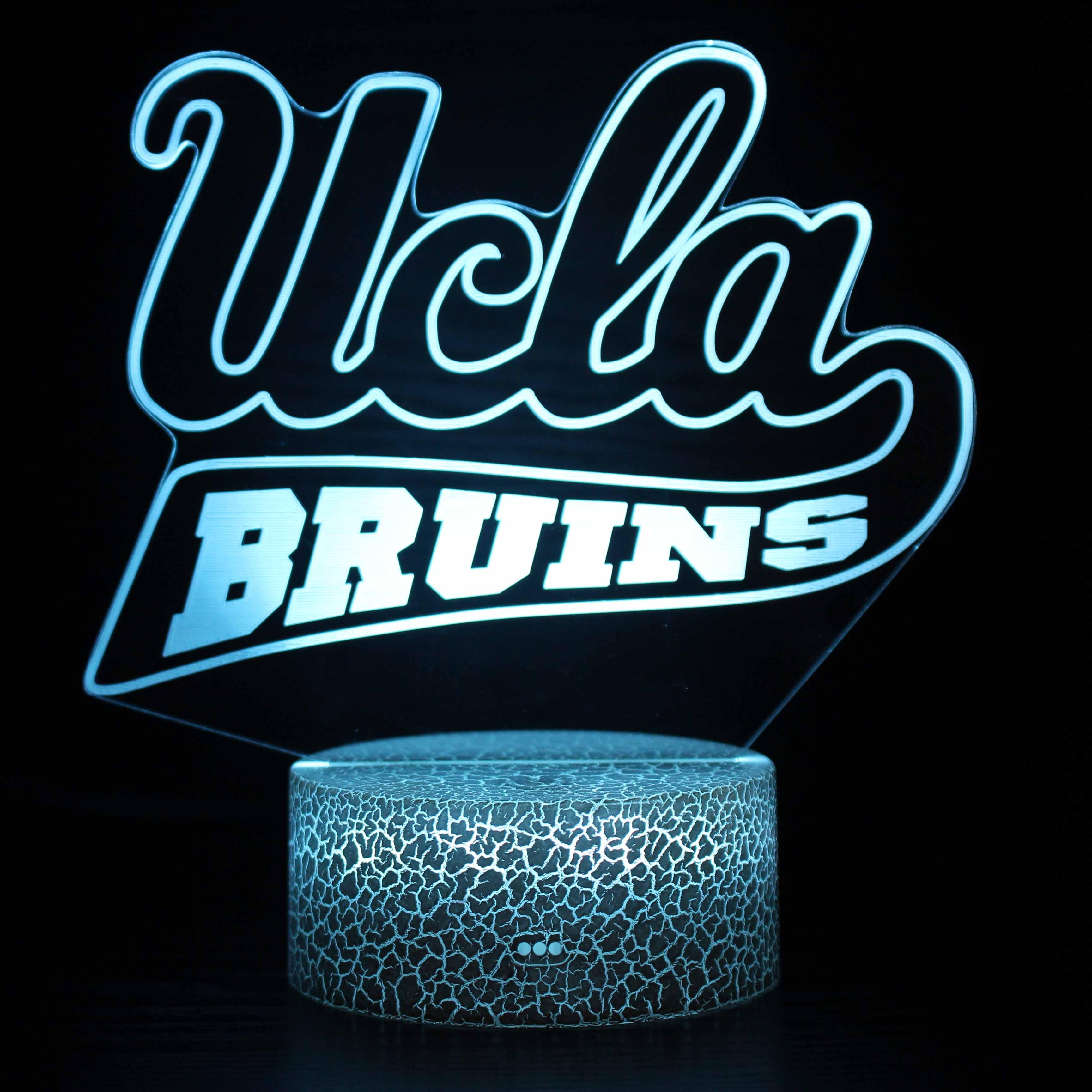 UCLA Bruins 3D Lamp Optical Illusion LED Night Light-3D Optical Lamp