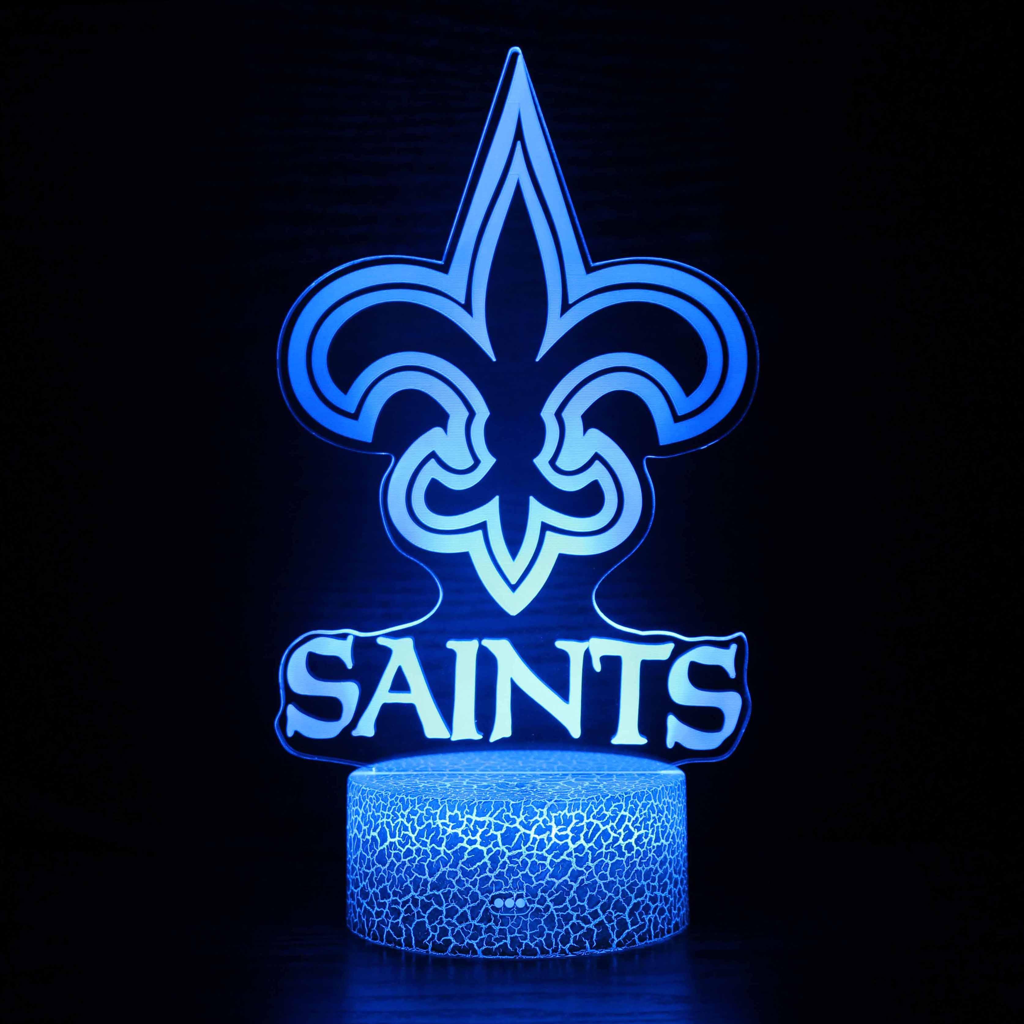 New Orleans Saints 3D Optical Lamp Decor With LED Modes-3D Optical Lamp