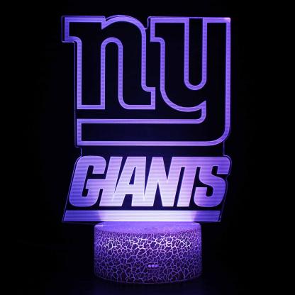 New York Giants 3D Optical Lamp With LED Color Control-3D Optical Lamp