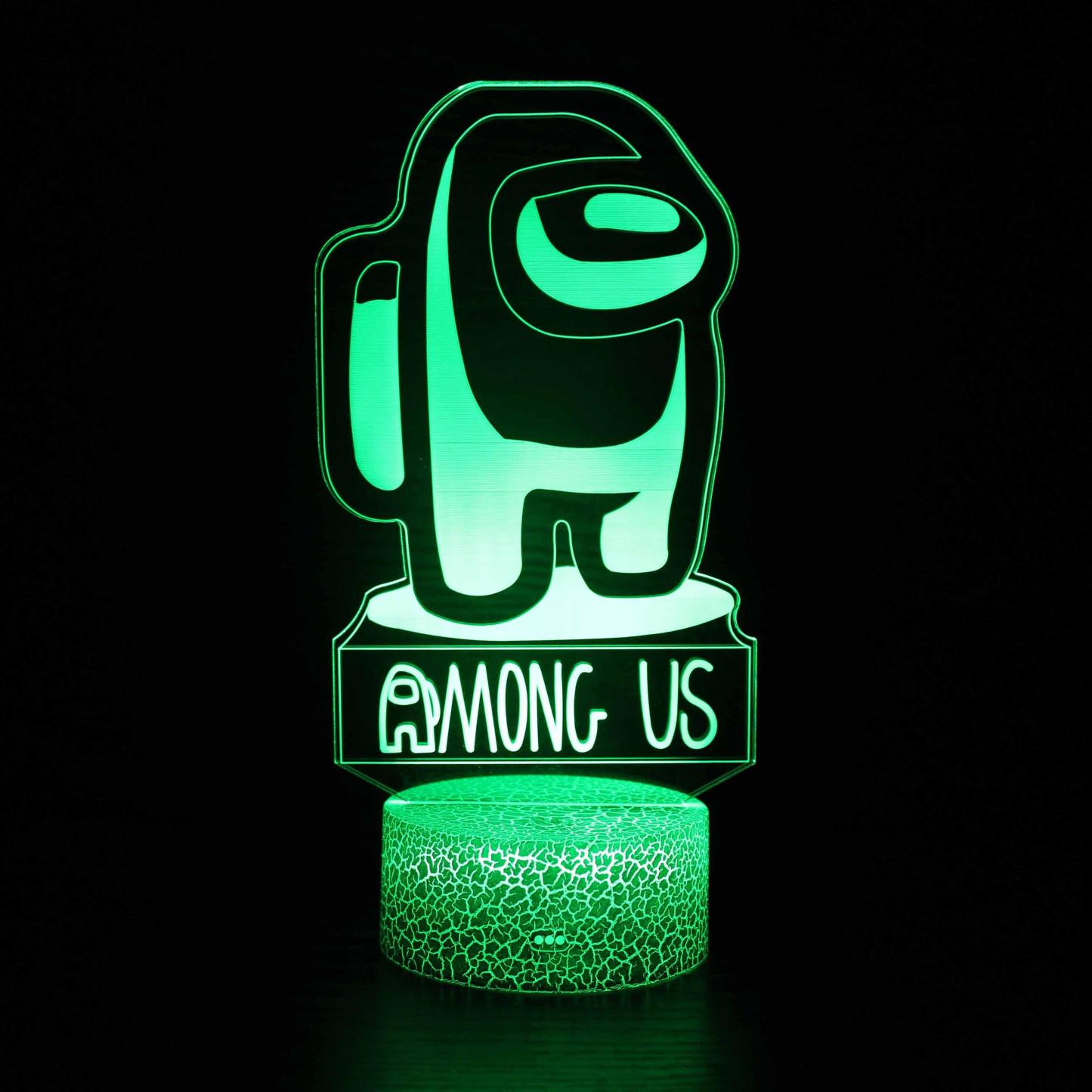 Among Us 3D Optical Illusion Lamp For Decor And Lighting-3D Optical Lamp