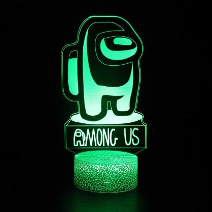 Among Us 3D Optical Illusion Lamp For Decor And Lighting-3D Optical Lamp