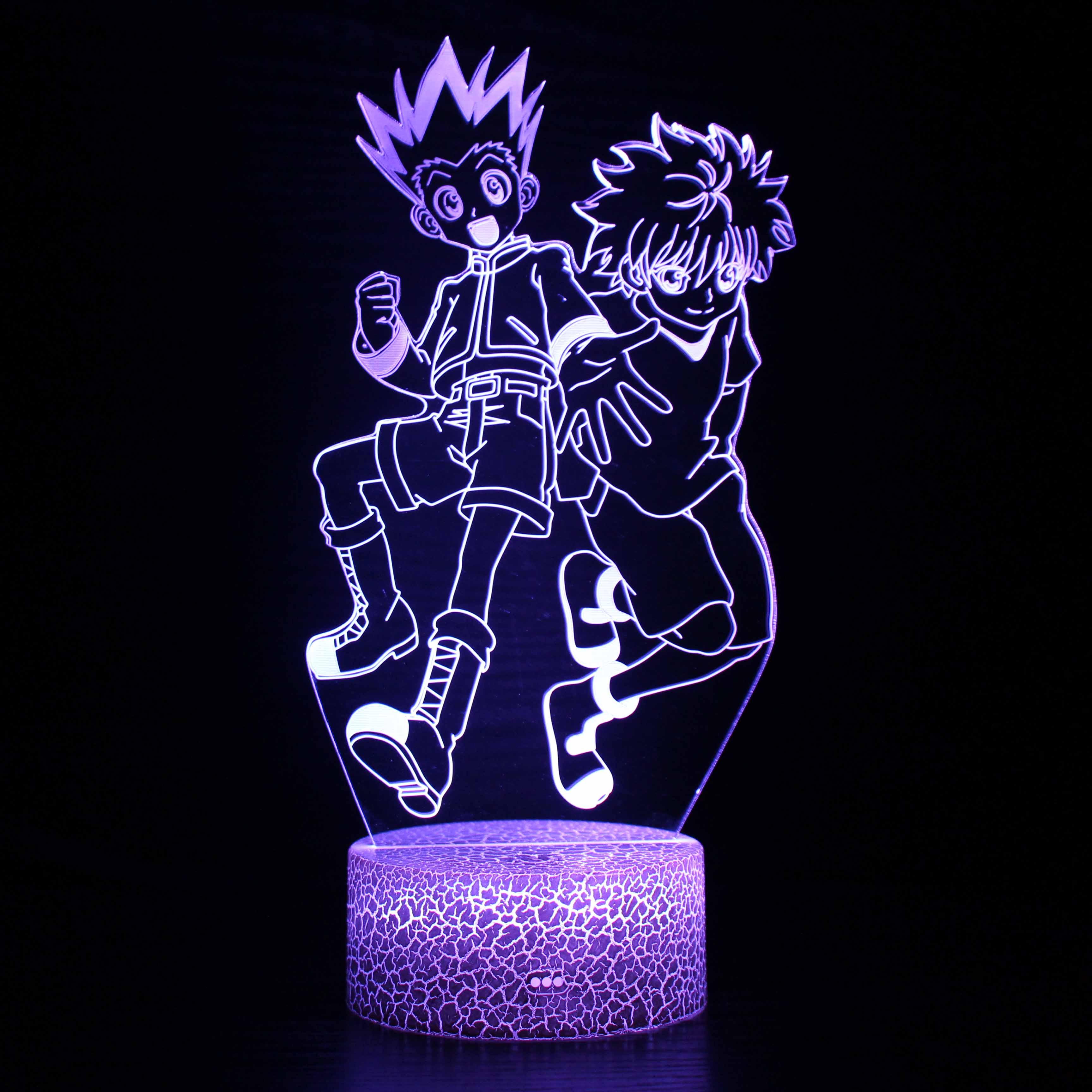 Gon Killua Jump Lamp-3D Optical Lamp