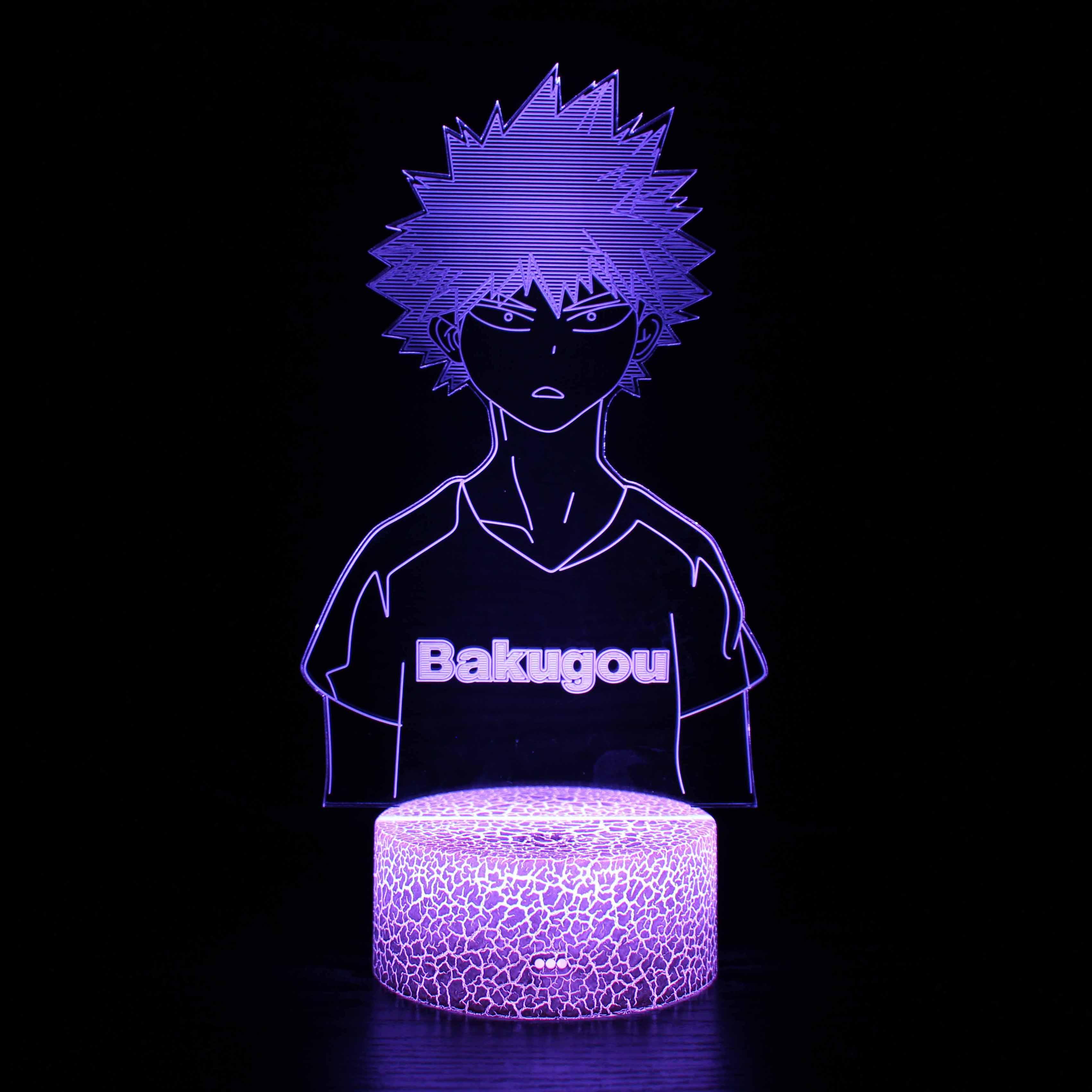 My Hero Academia 3D Optical Illusion Lamp - 3D Optical Lamp