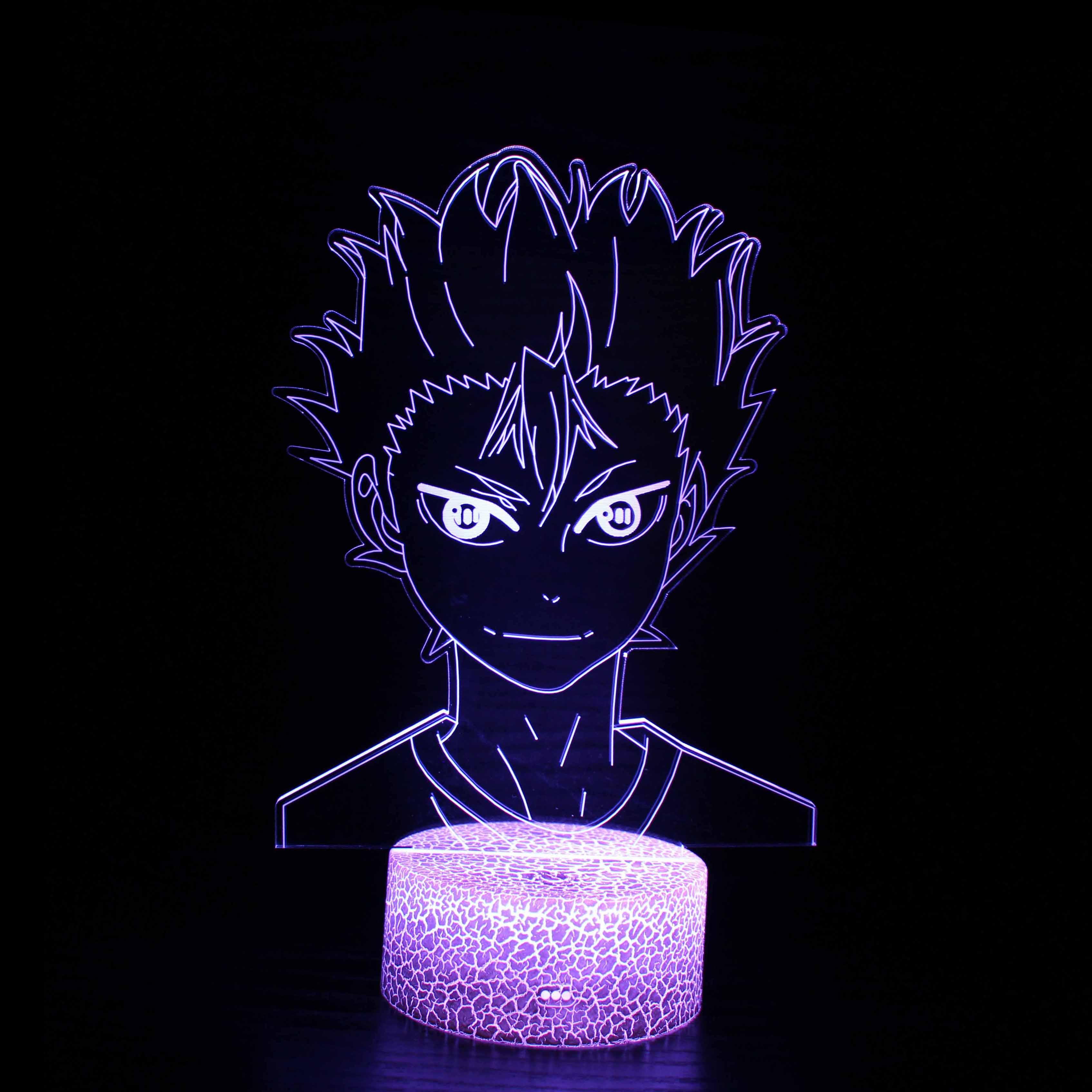Haikyuu Nishinoya 3D Optical Illusion Lamp - 3D Optical Lamp