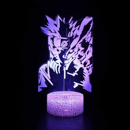 Naruto 9 Tail Character 3D Optical Illusion Lamp - 3D Optical Lamp