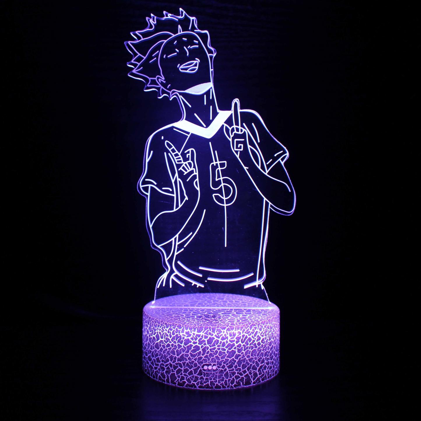 Haikyuu Tendou 3D Optical Illusion Lamp - 3D Optical Lamp