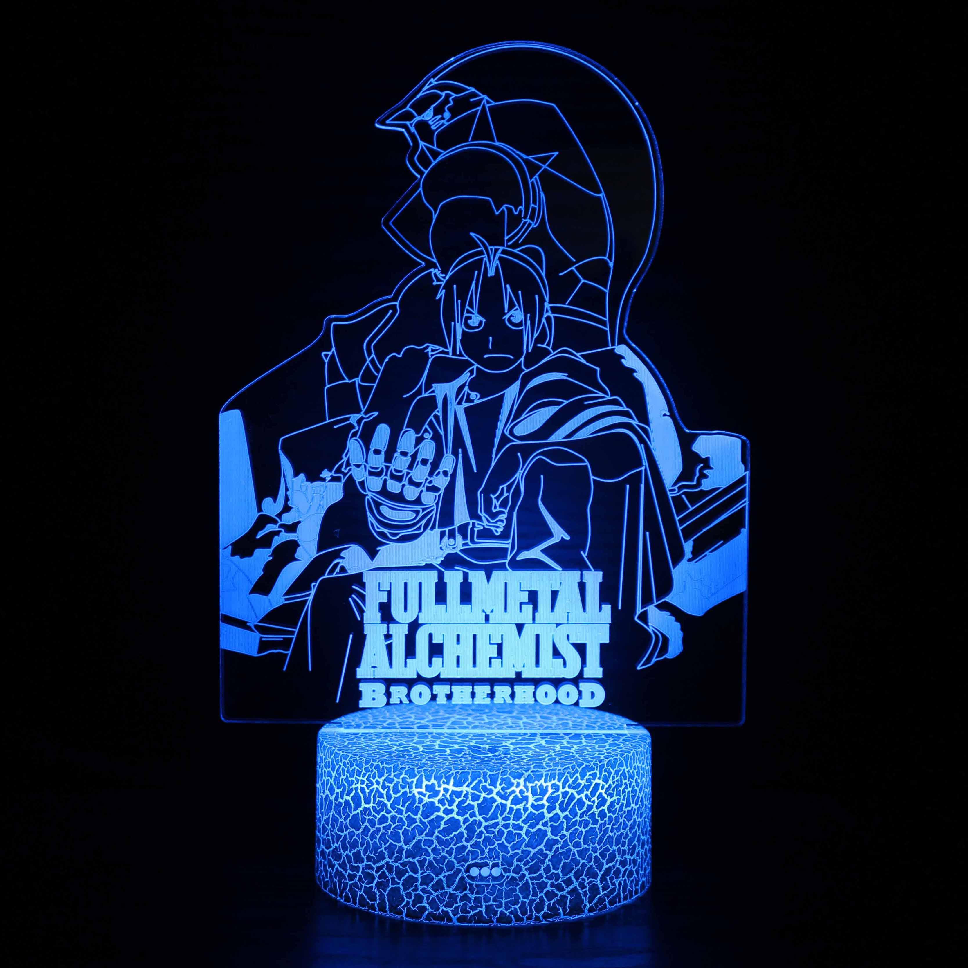 Full Metal Alchemist Brotherhood 3D Optical Illusion Lamp - 3D Optical Lamp