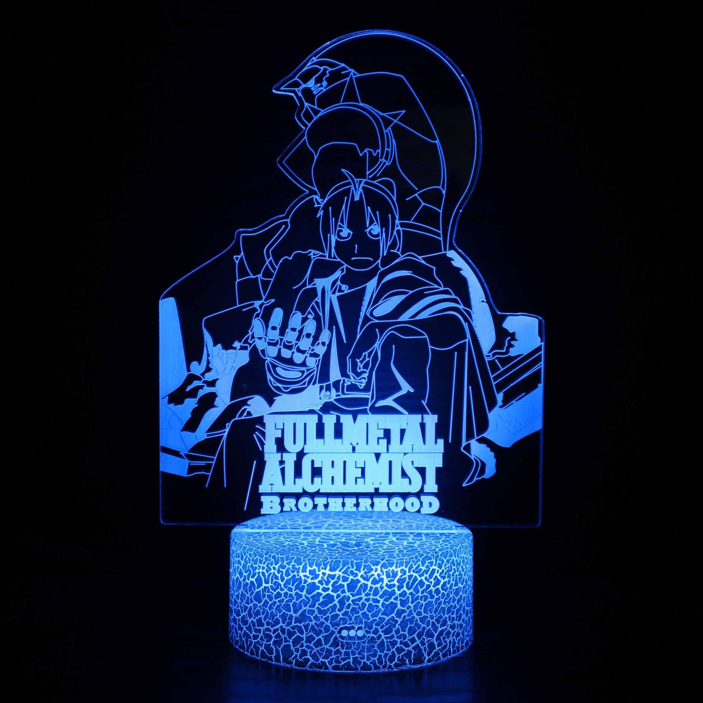 Full Metal Alchemist Brotherhood 3D Optical Illusion Lamp - 3D Optical Lamp