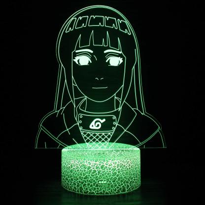 Naruto Hinata Character 3D Optical Illusion Lamp - 3D Optical Lamp