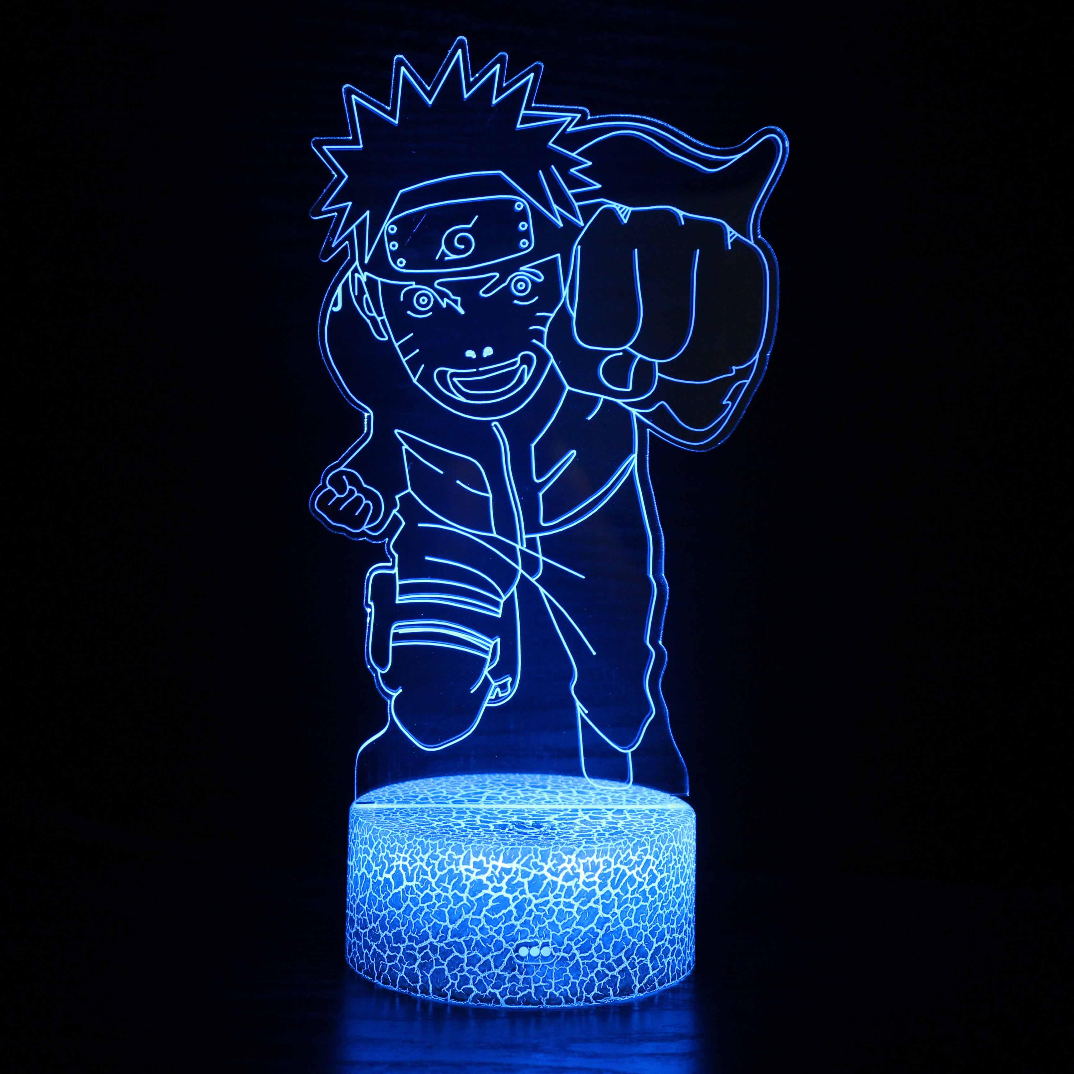 Naruto Character 3D Optical Illusion Lamp - 3D Optical Lamp