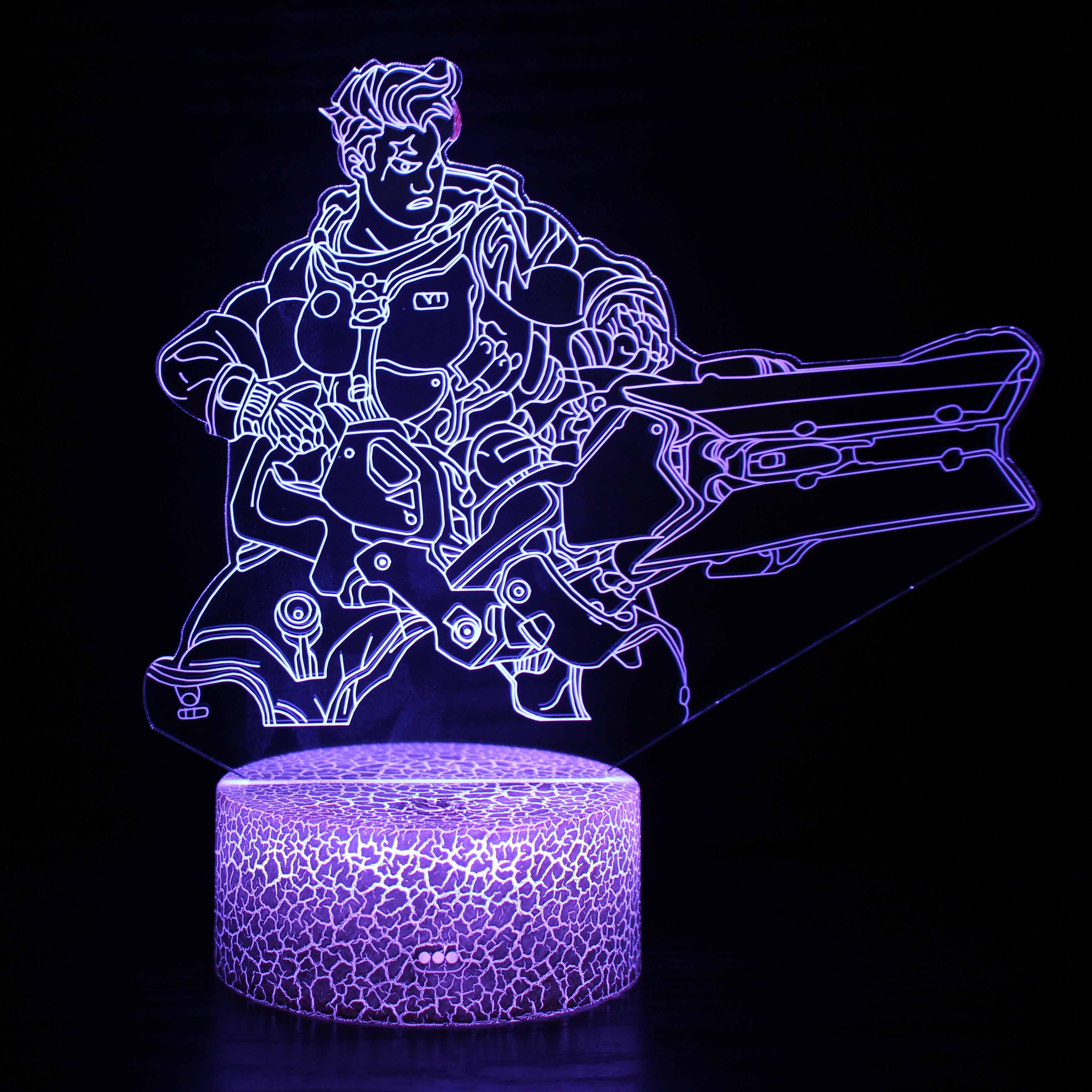 Overwatch Character 3D Optical Illusion Lamp-3D Optical Lamp